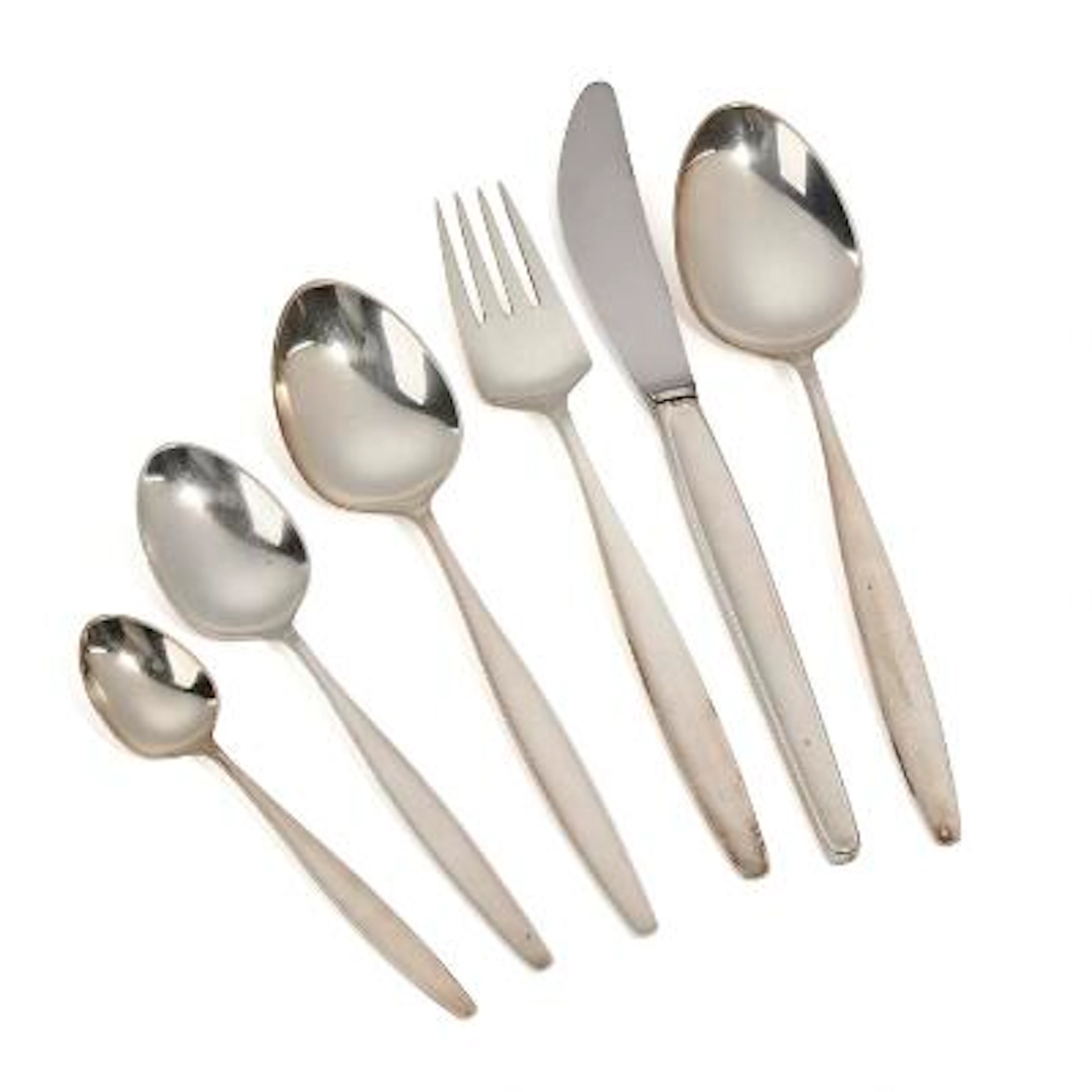 Tias Eckhoff: "Cypress". Sterling silver cutlery. Georg Jensen after