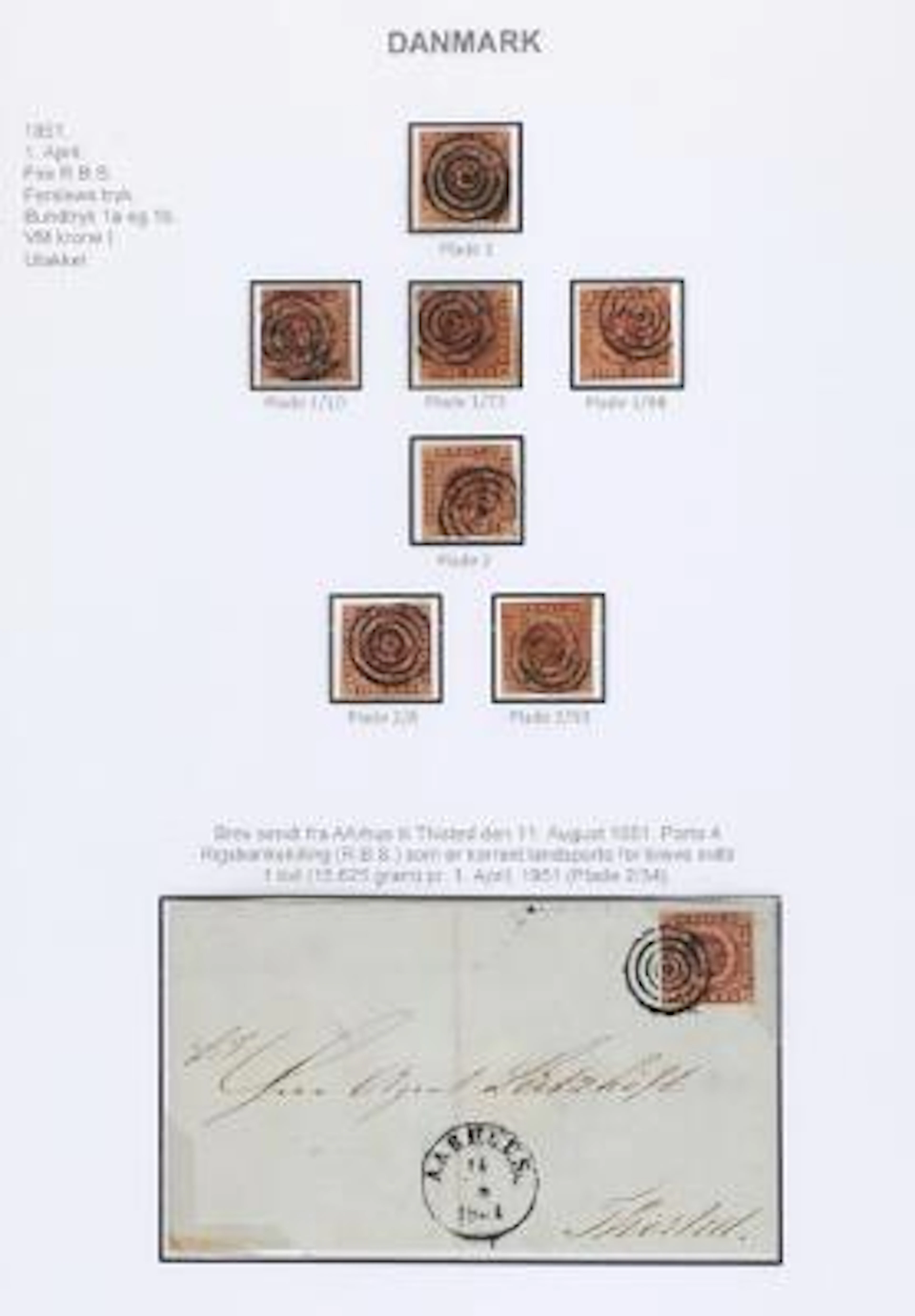 Denmark. 1851-2009. Very fine used collection with many extra covers
