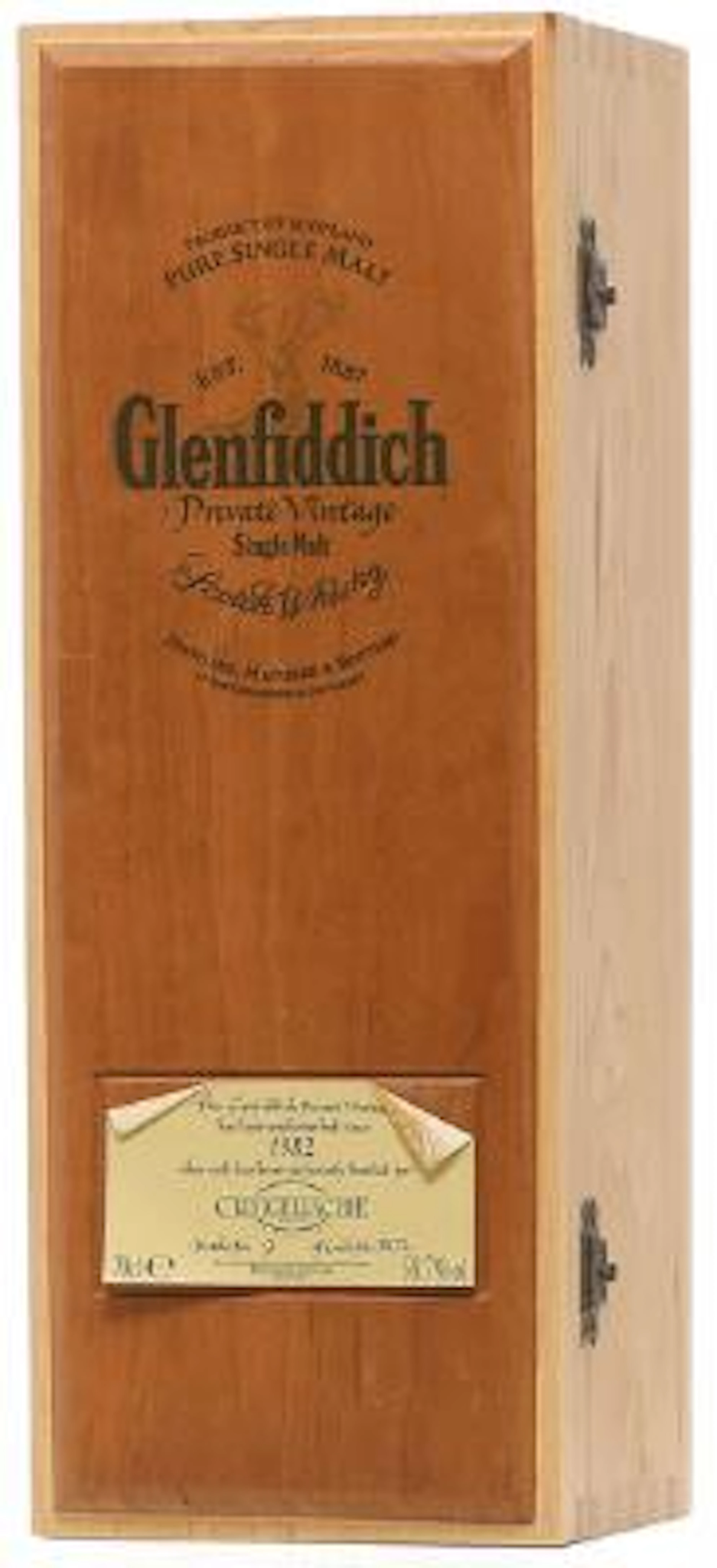 1 bt. Glenfiddich "Private Vintage", Single Malt, Speyside 1982 Owc.