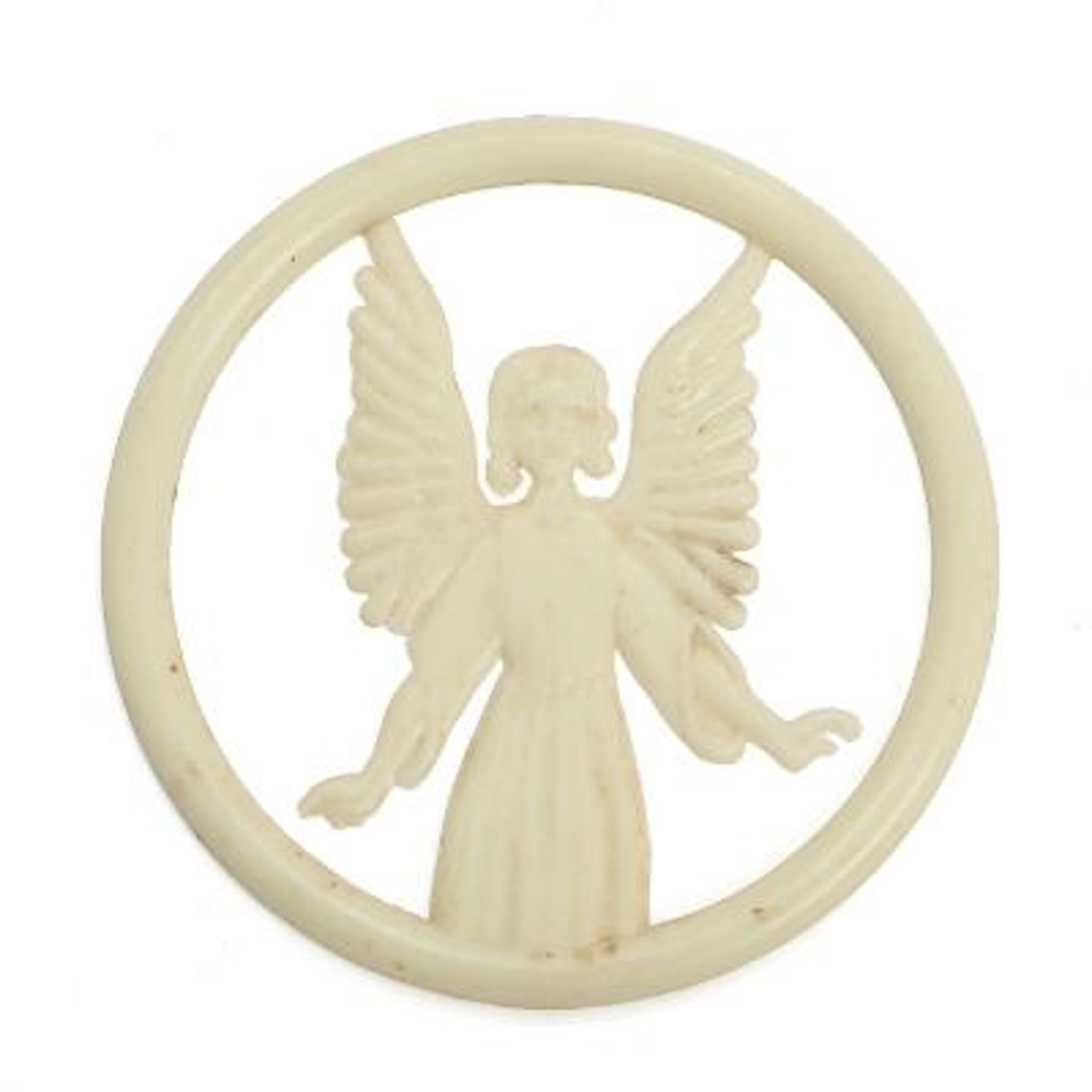 LEGO: Emblem of luminous plastic in the shape of an angel. 1950s.