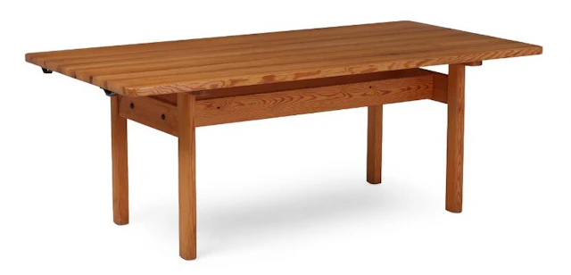 Børge Mogensen: "Asserbo". Rectangular dining table in lacquered solid