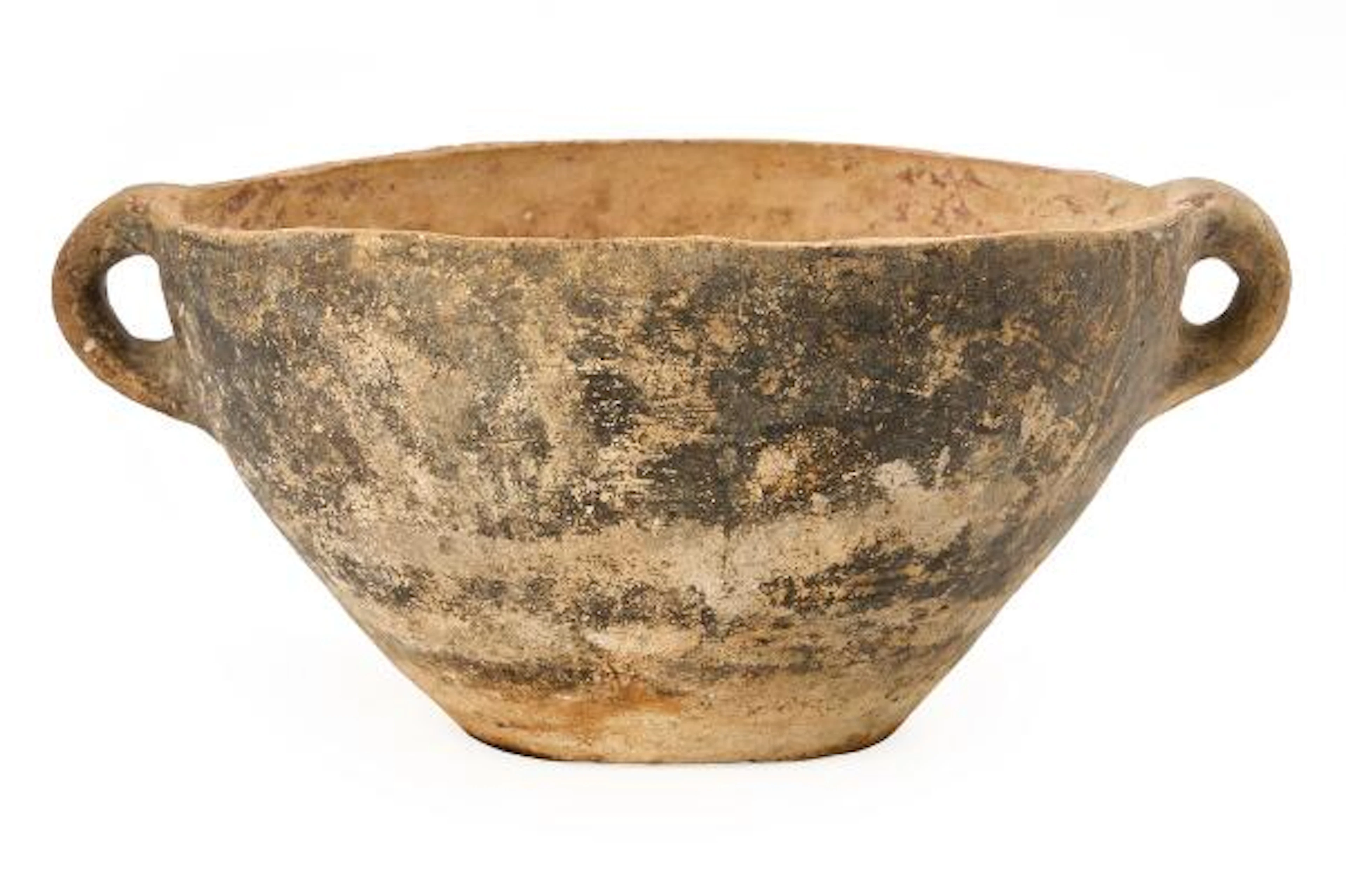 Large terracotta colander with small handles. H. 17 cm. Diam. 29.5