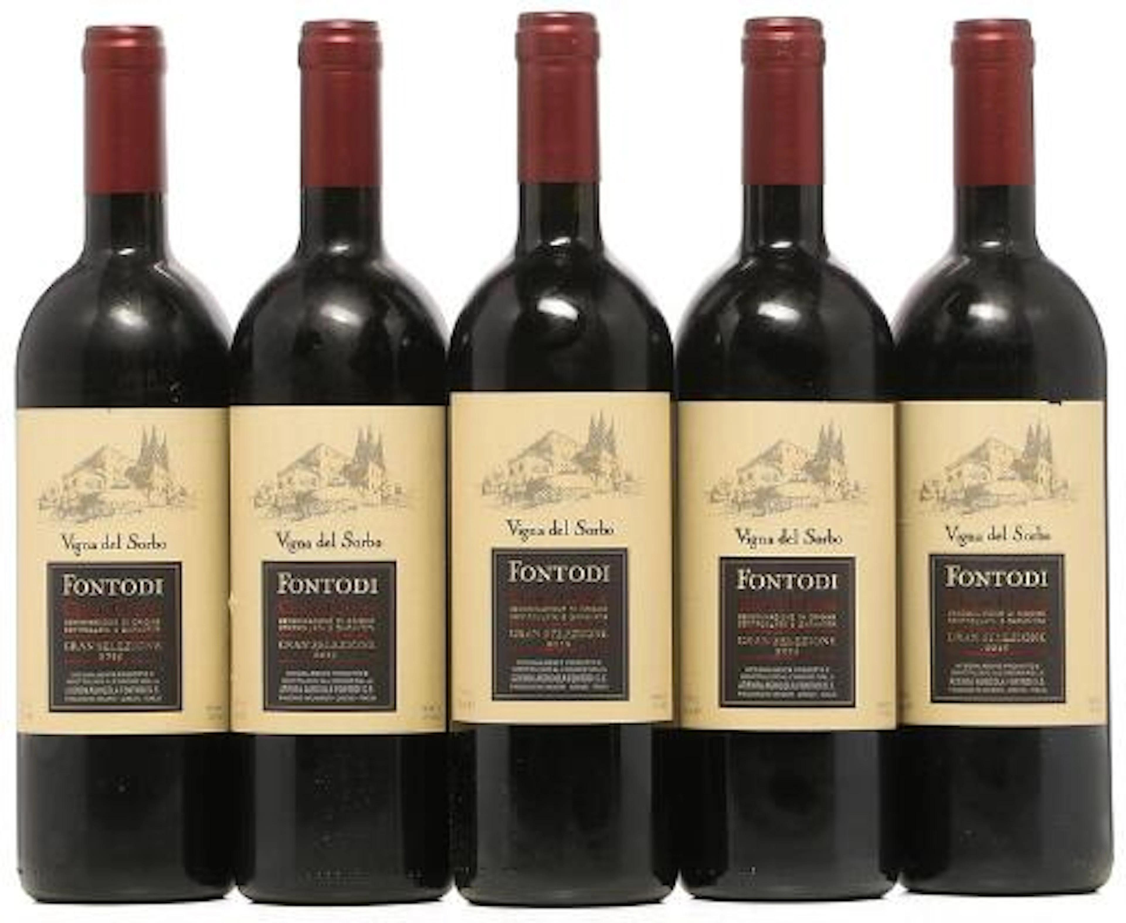5 bts. Chianti Classico "Vigna del Sorbo", Fontodi 2015 A (hf/in).