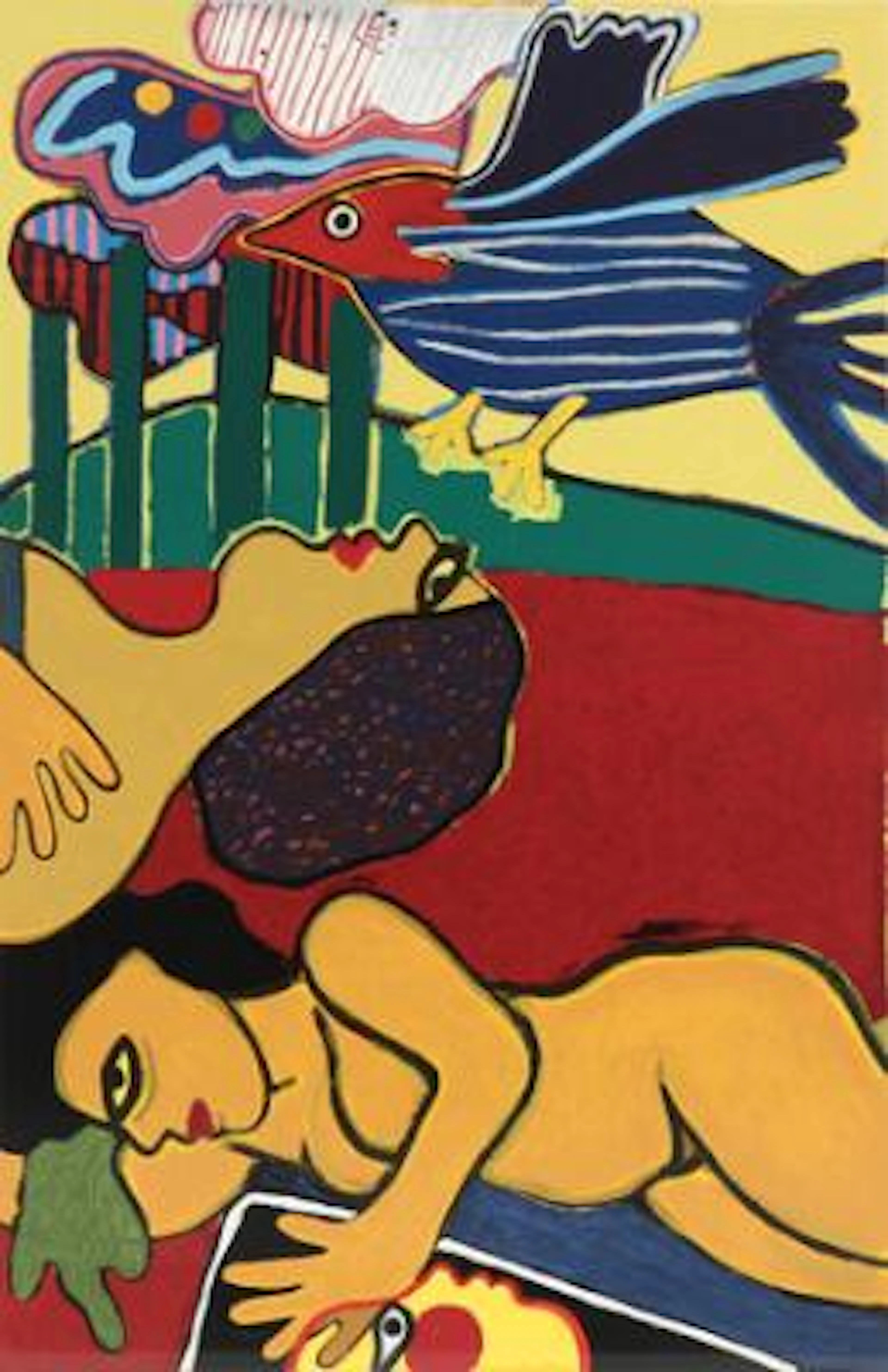 Corneille: "Deux Femmes". Signed Corneille, 35/150. Silkscreen in