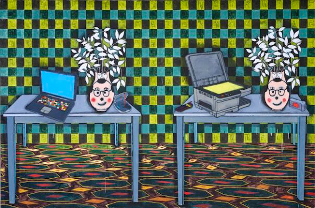 Jesper Christiansen: "Sfumago", 2004. Signed, titled and dated on