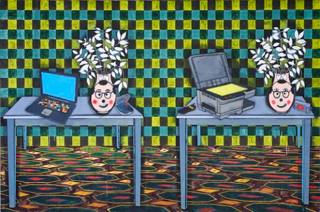 Jesper Christiansen: "Sfumago", 2004. Signed, titled and dated on