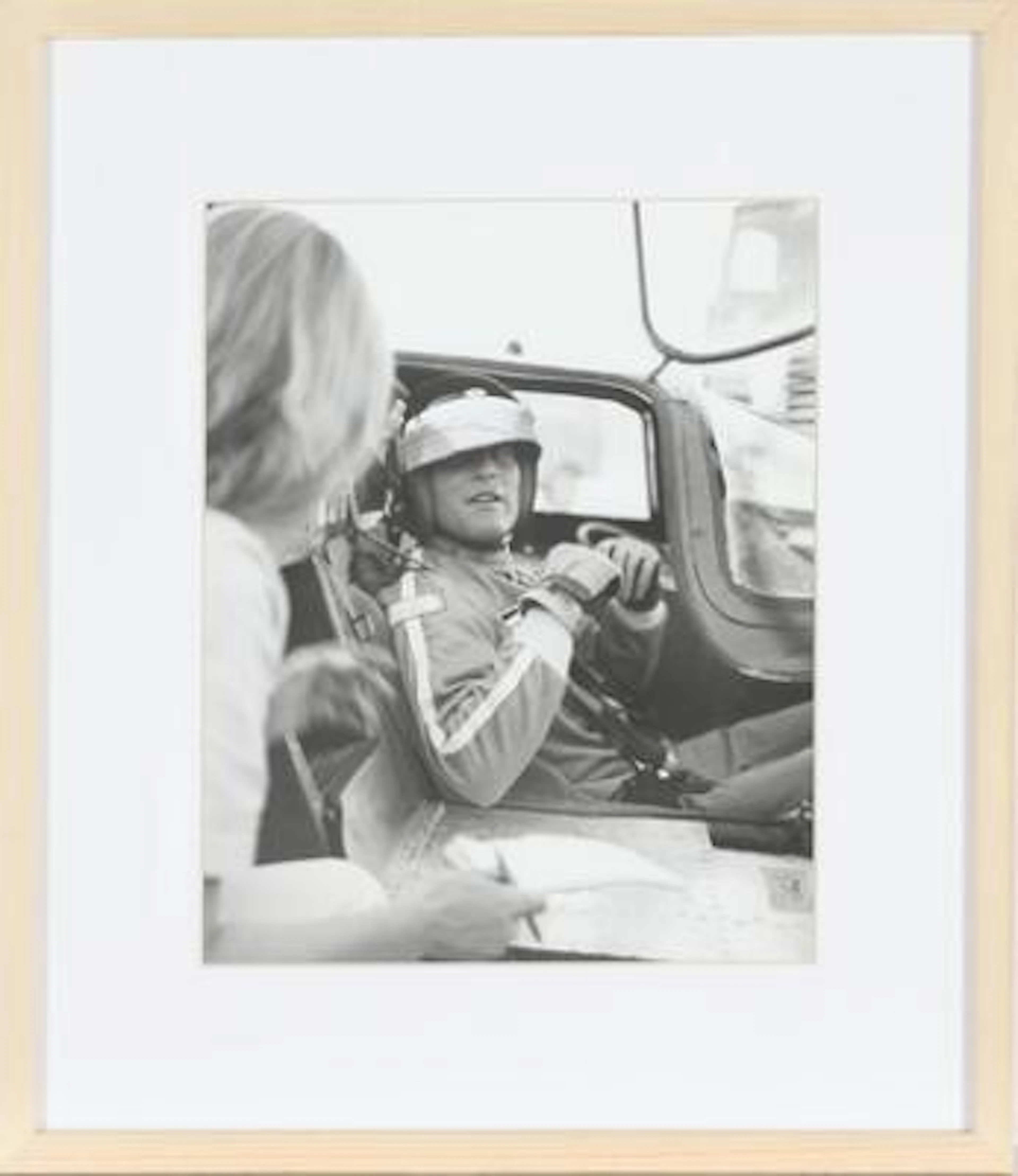 American actor and racing driver Paul Newman (1925–2008) in conversation