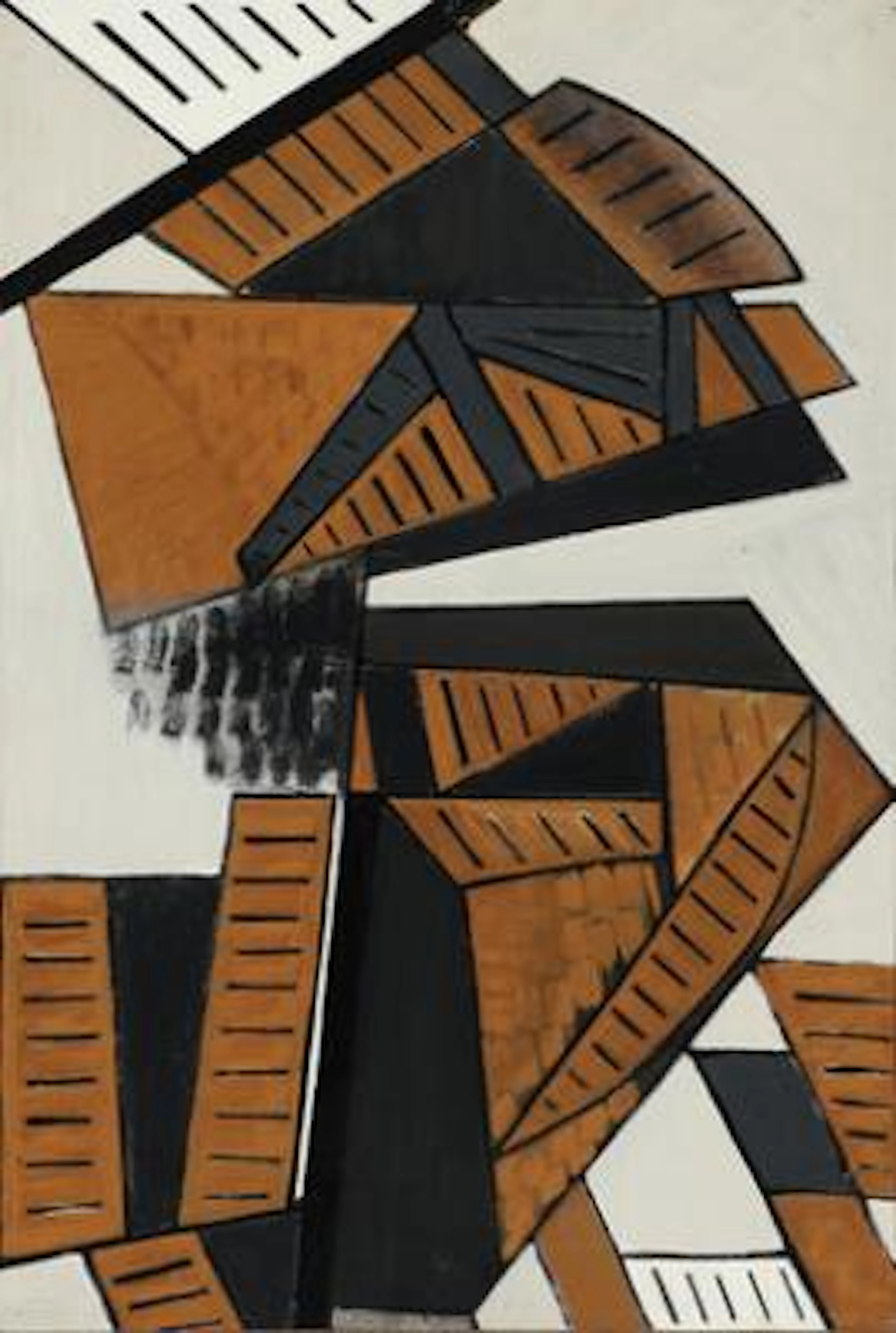 Richard Winther: "Okker klump. Konkret komposition", ca. 1952-53.
