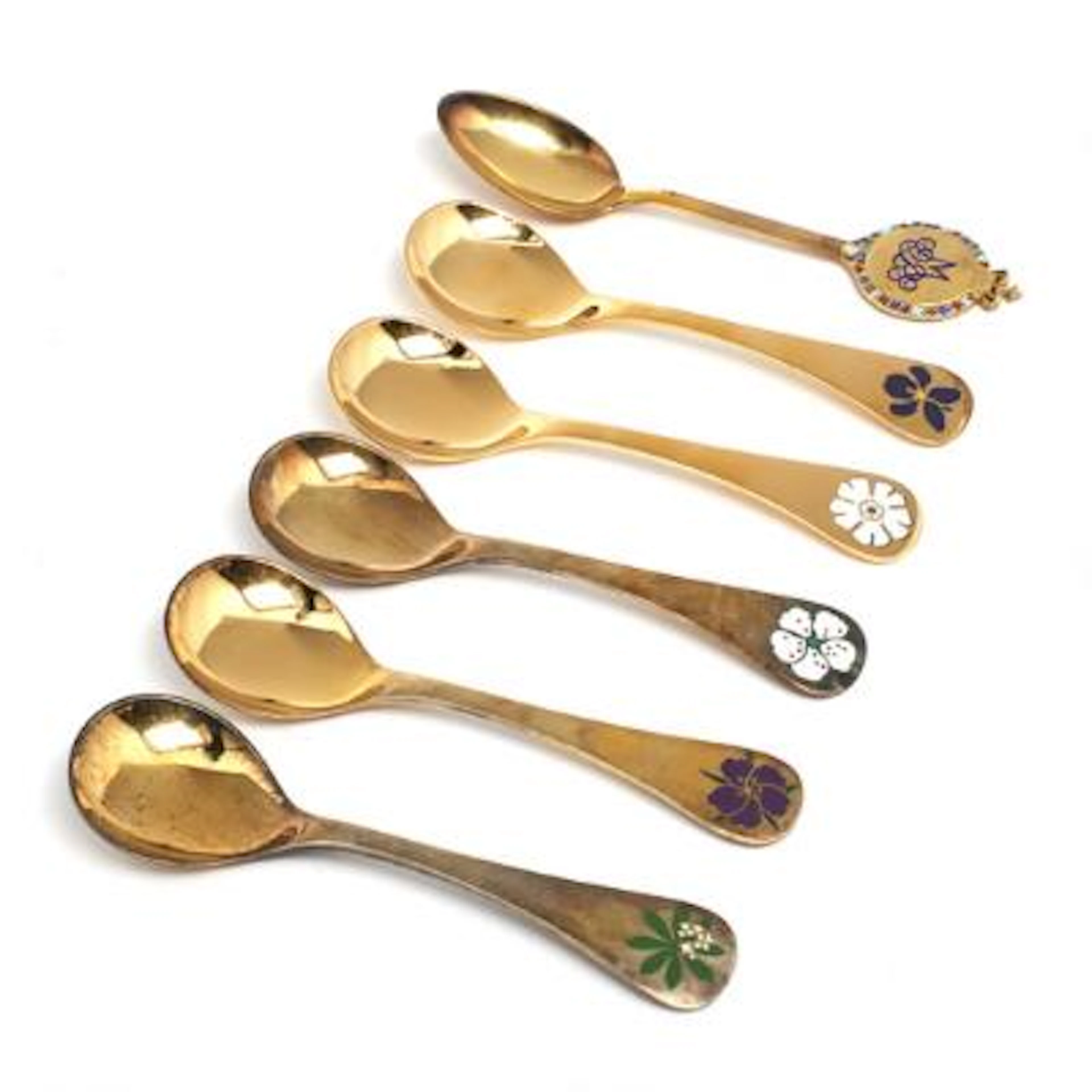 Georg Jensen: A collection of annual spoons and a commemorative spoon