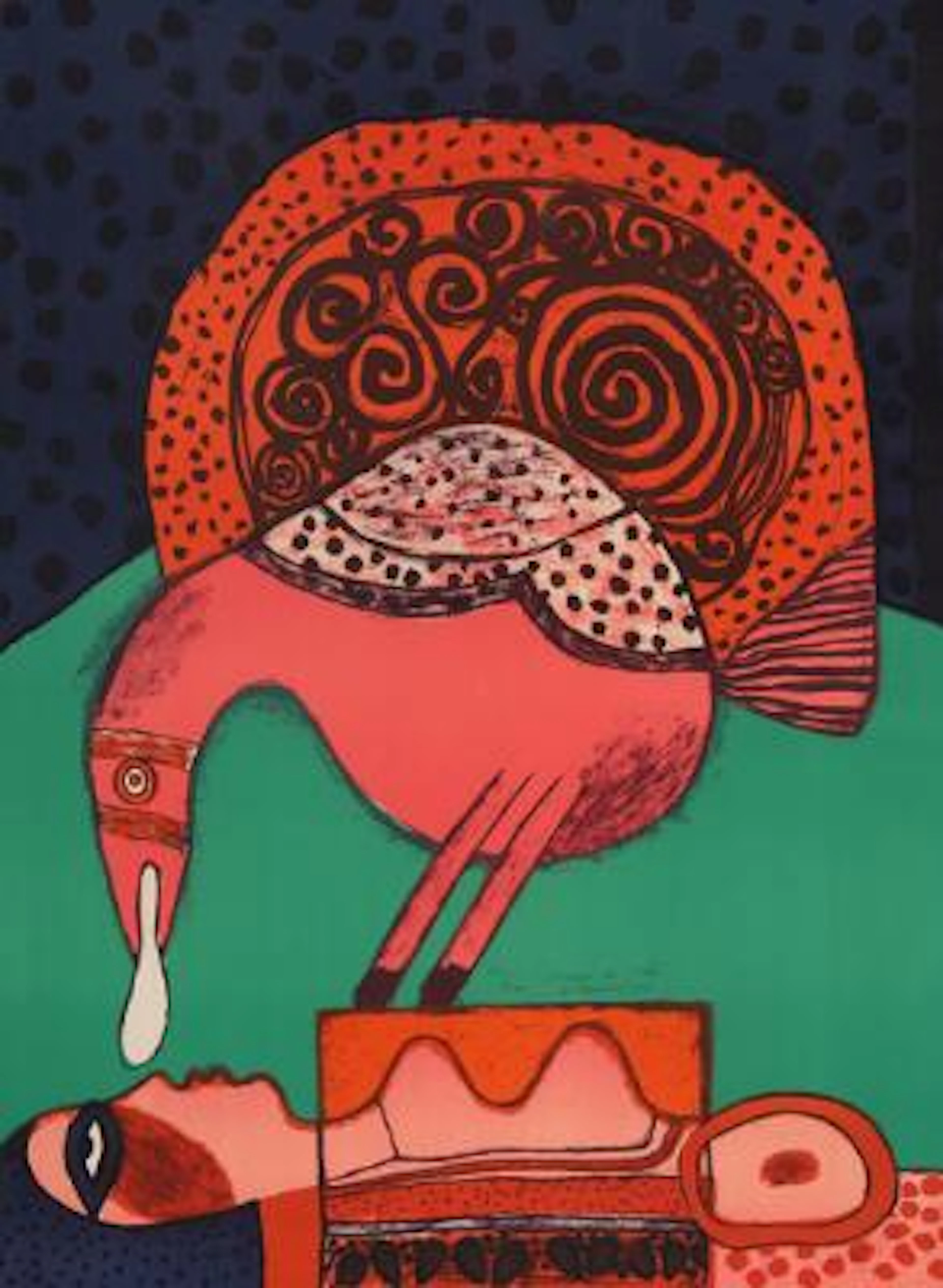 Corneille: “Ivresse de l'été”. Signed Corneille 74, 100/100. Lithograph