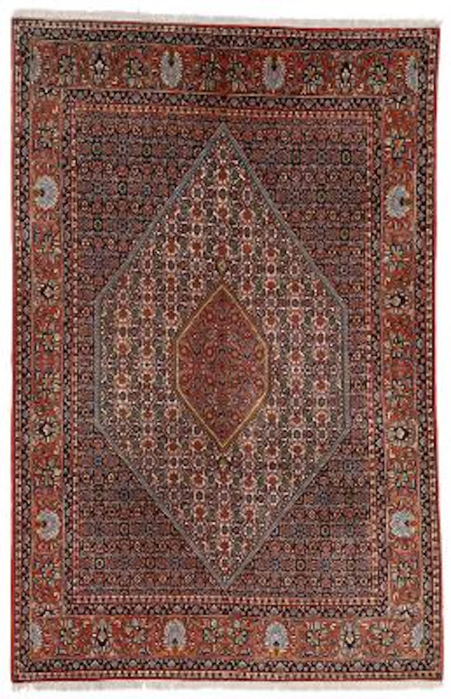 A Bidjar rug, Persia. Classical medallion design. 21st century. 198