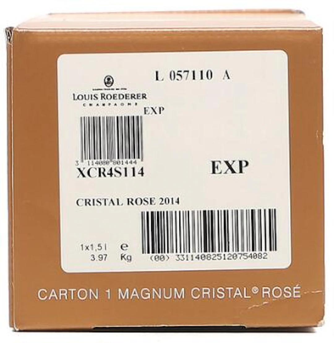 1 bt. Mg. Champagne "Cristal" Rosé, Louis Roederer 2014 A (hf/in).