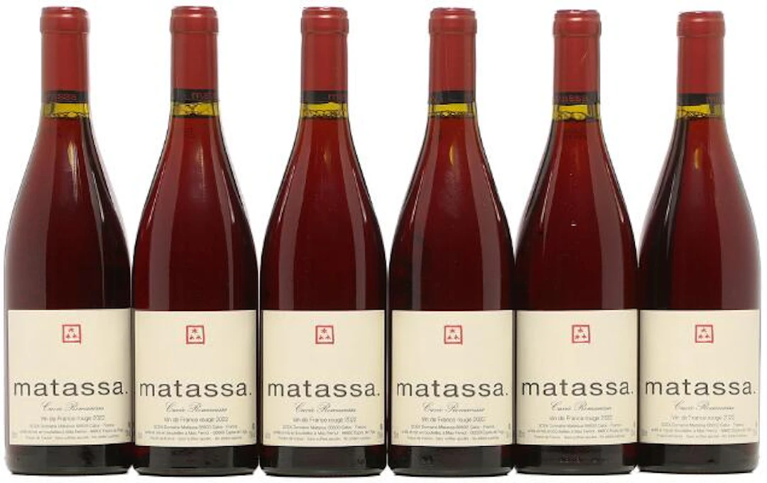 6 bts. "Cuvée Romanissa", Matassa 2022 A (hf/in). Oc. – Bruun Rasmussen