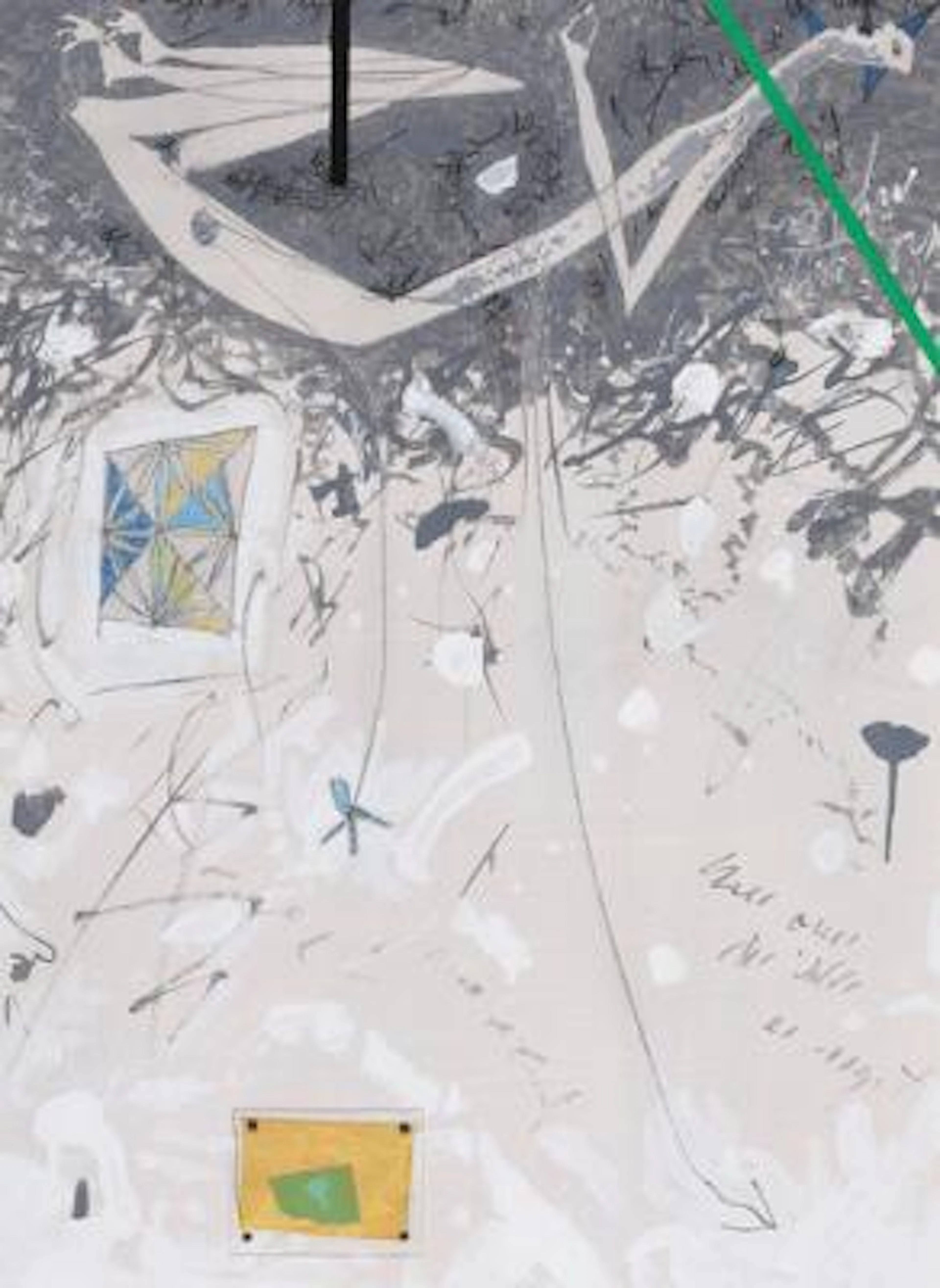 Sven Dalsgaard: "Jorden oppe", 1985. Signed on the reverse with date.