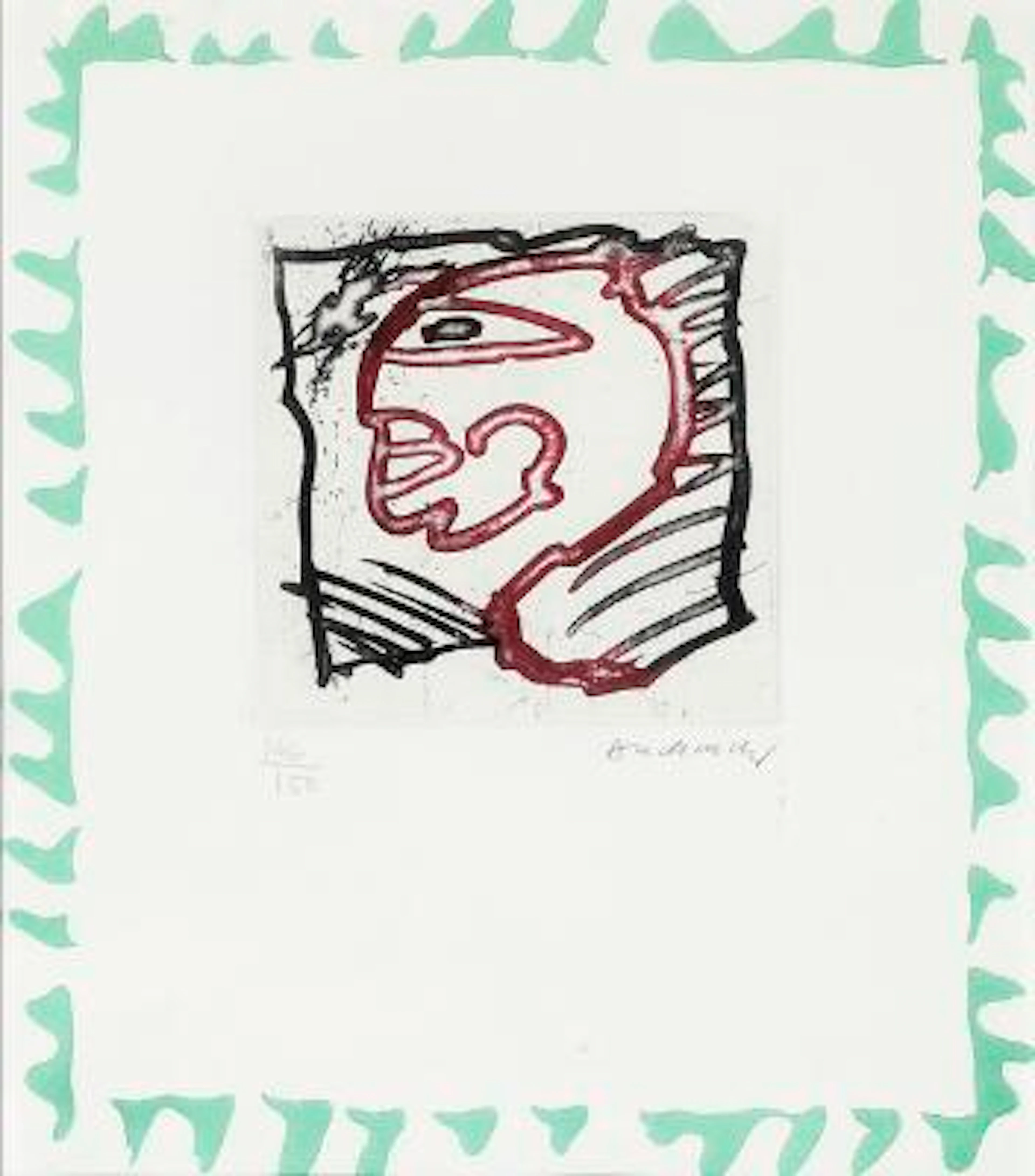 Pierre Alechinsky: Untitled. Signed Alechinsky, 146/150. Etching in