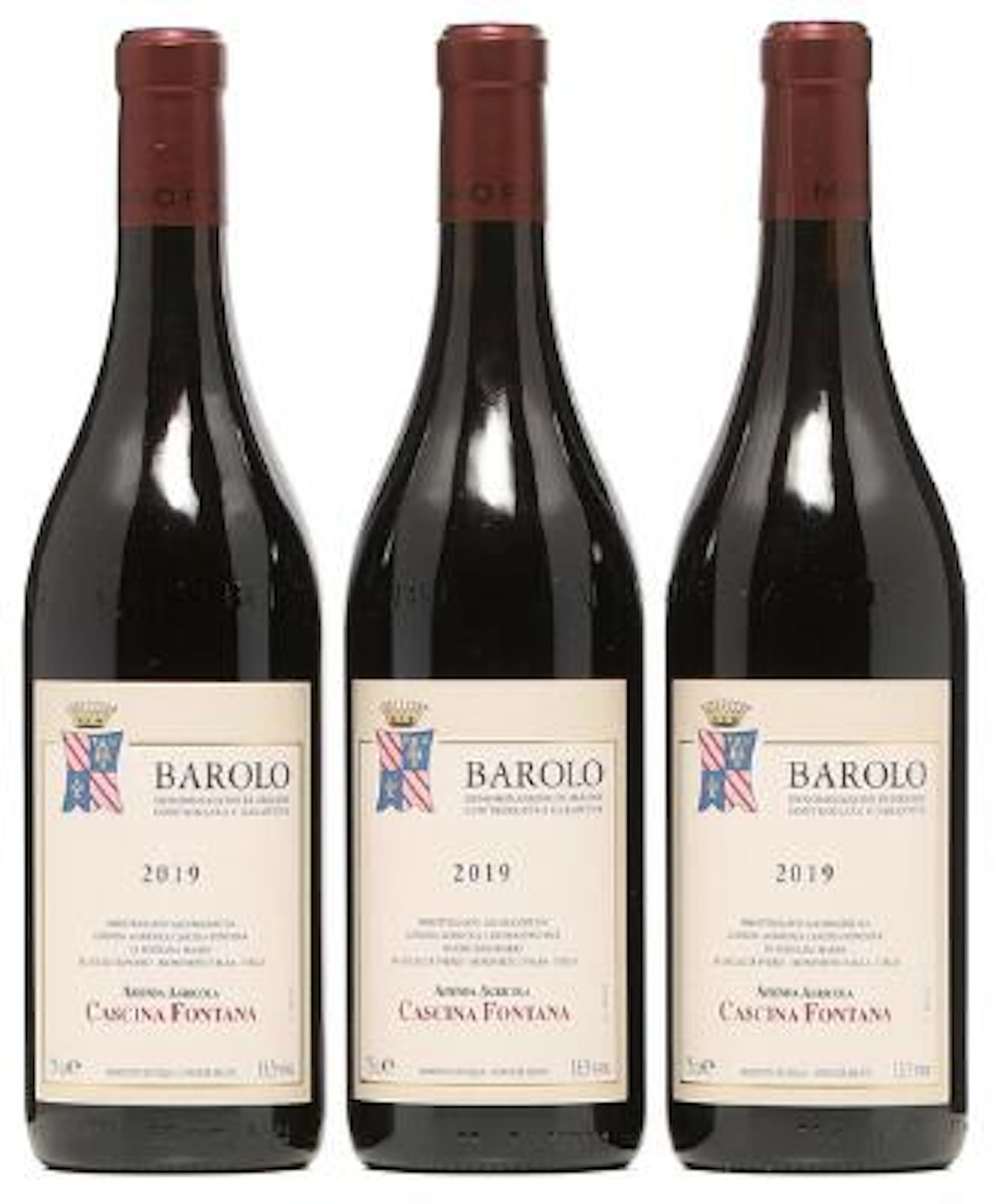 3 bts. Barolo, Cascina Fontana 2019 A (hf/in). – Bruun Rasmussen Auctioneers