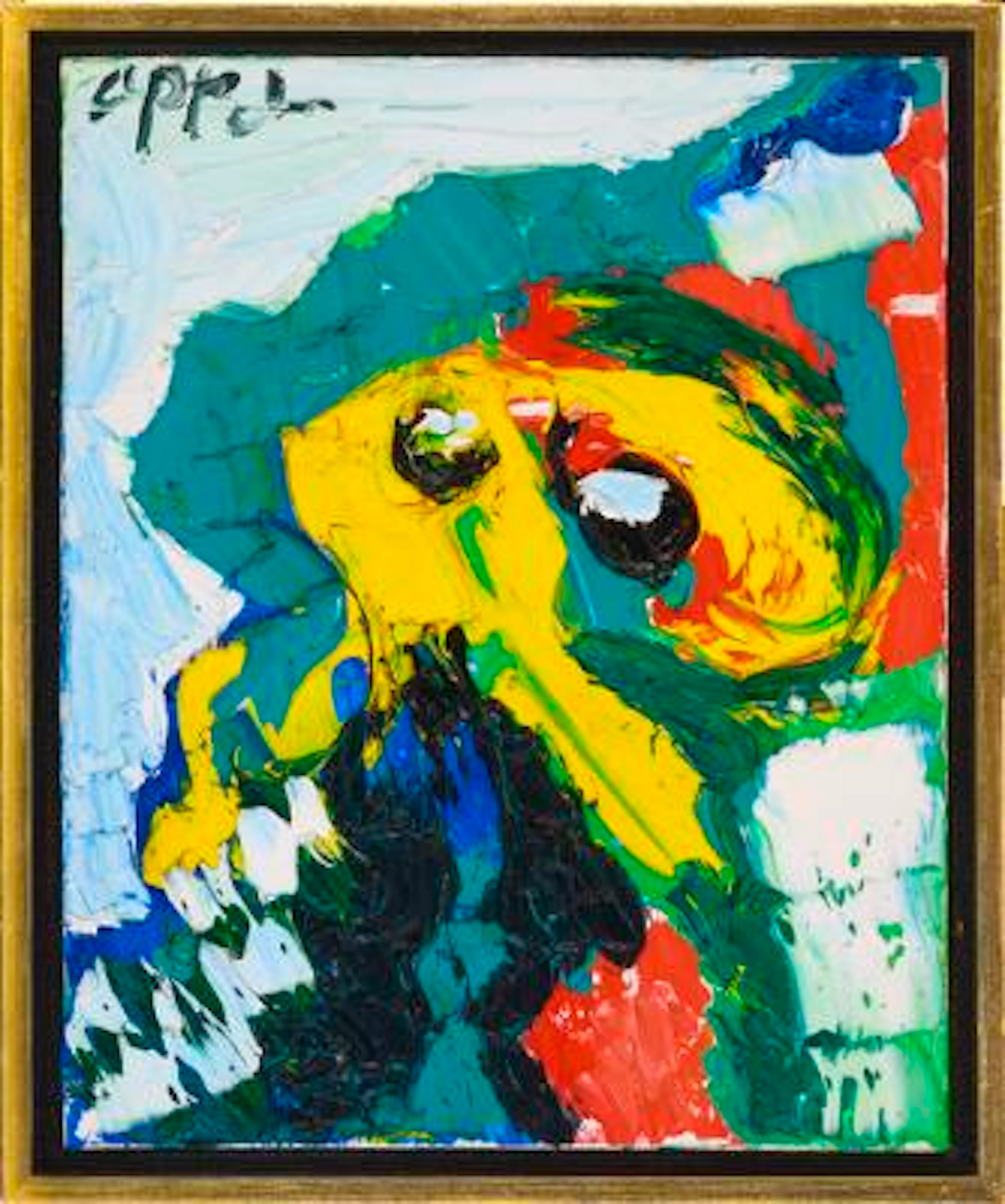 Karel Appel: Untitled, 1978. Signed Appel. Oil on canvas. 41 x 33