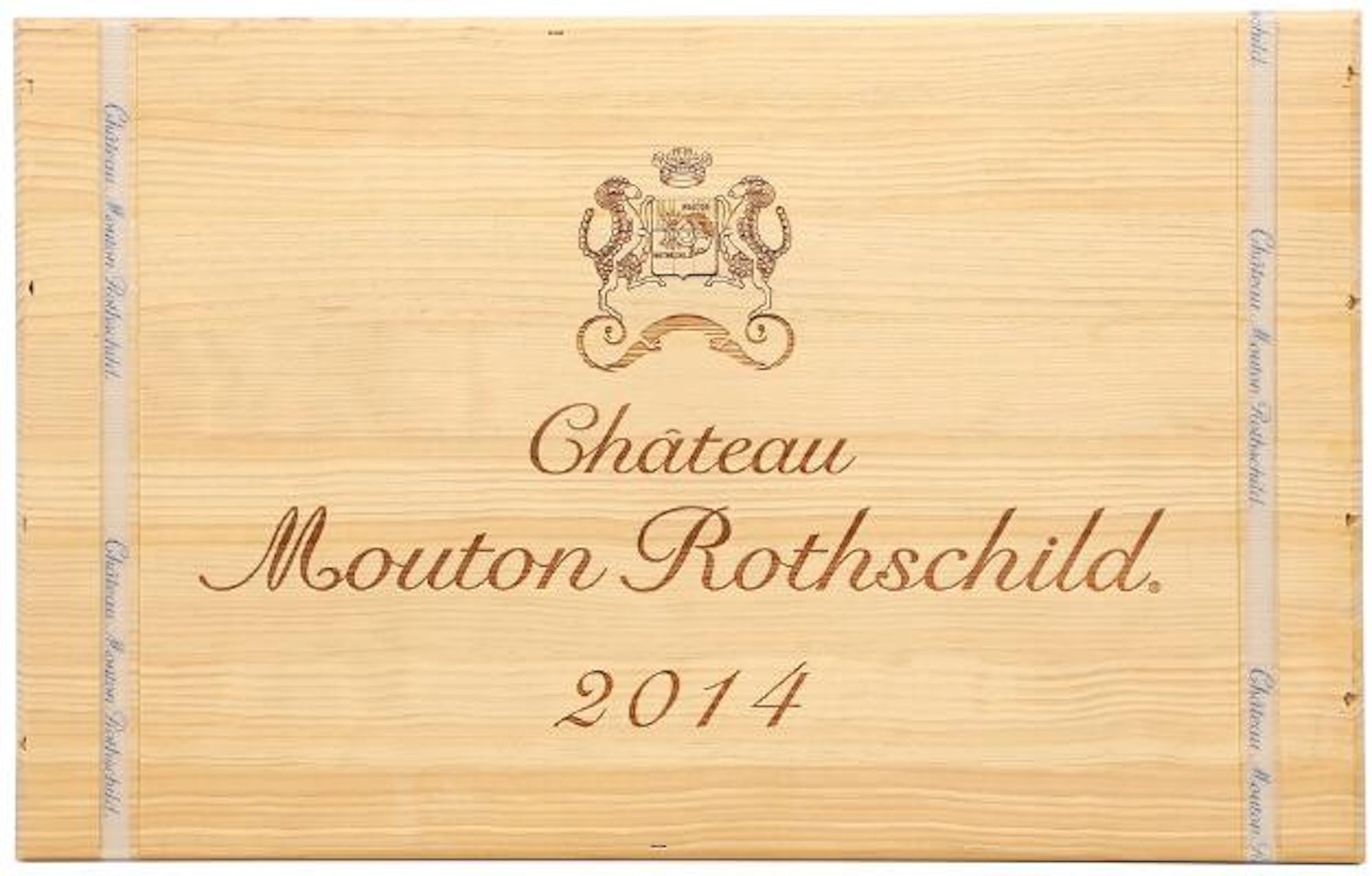 6 bts. Château Mouton Rothschild, Pauillac. 1. Cru Classé 2014 Owc.