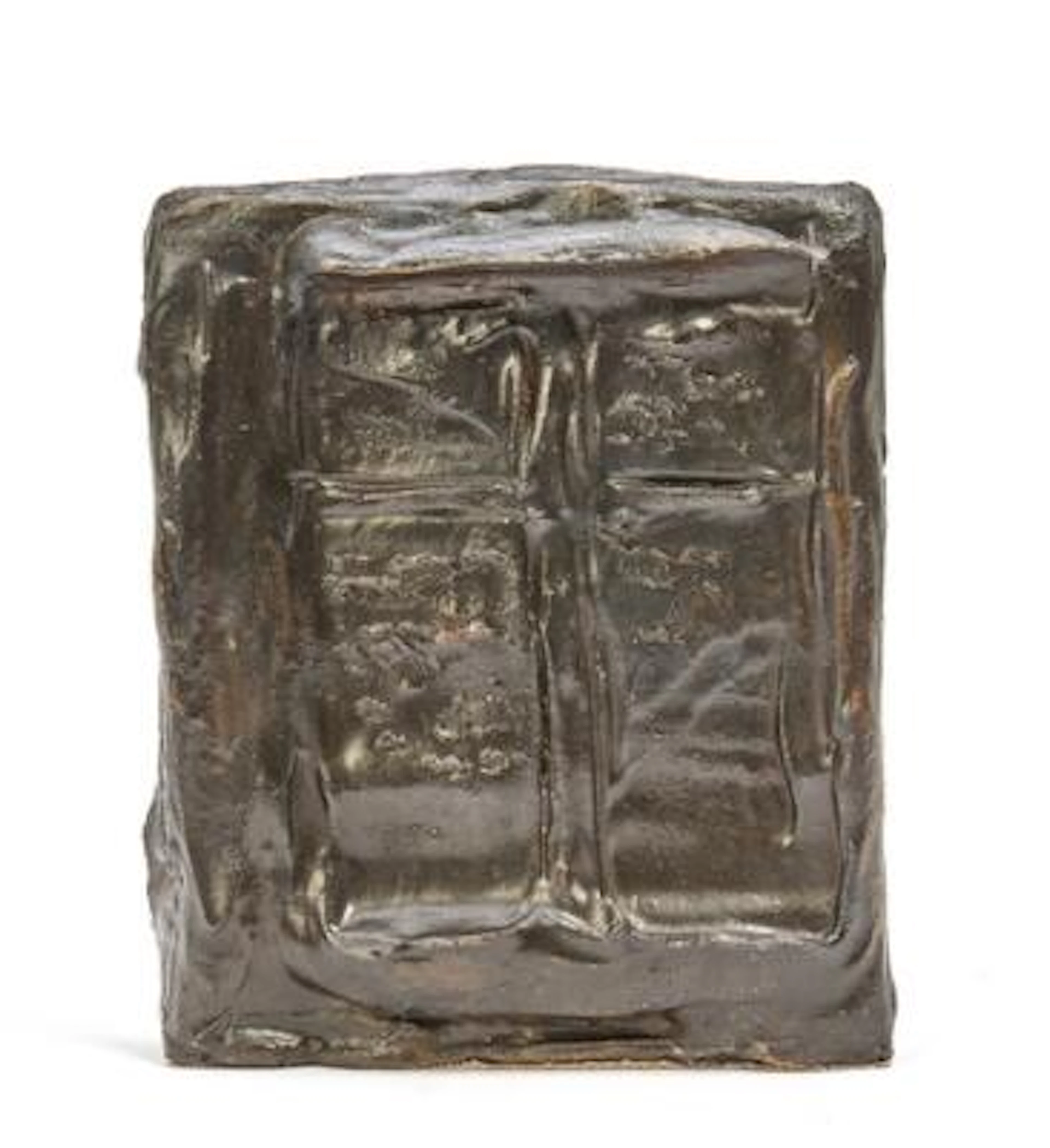 Günther Förg: "Fenster". Signed Förg, 14/25. Bronze. 20 x 16 cm. –