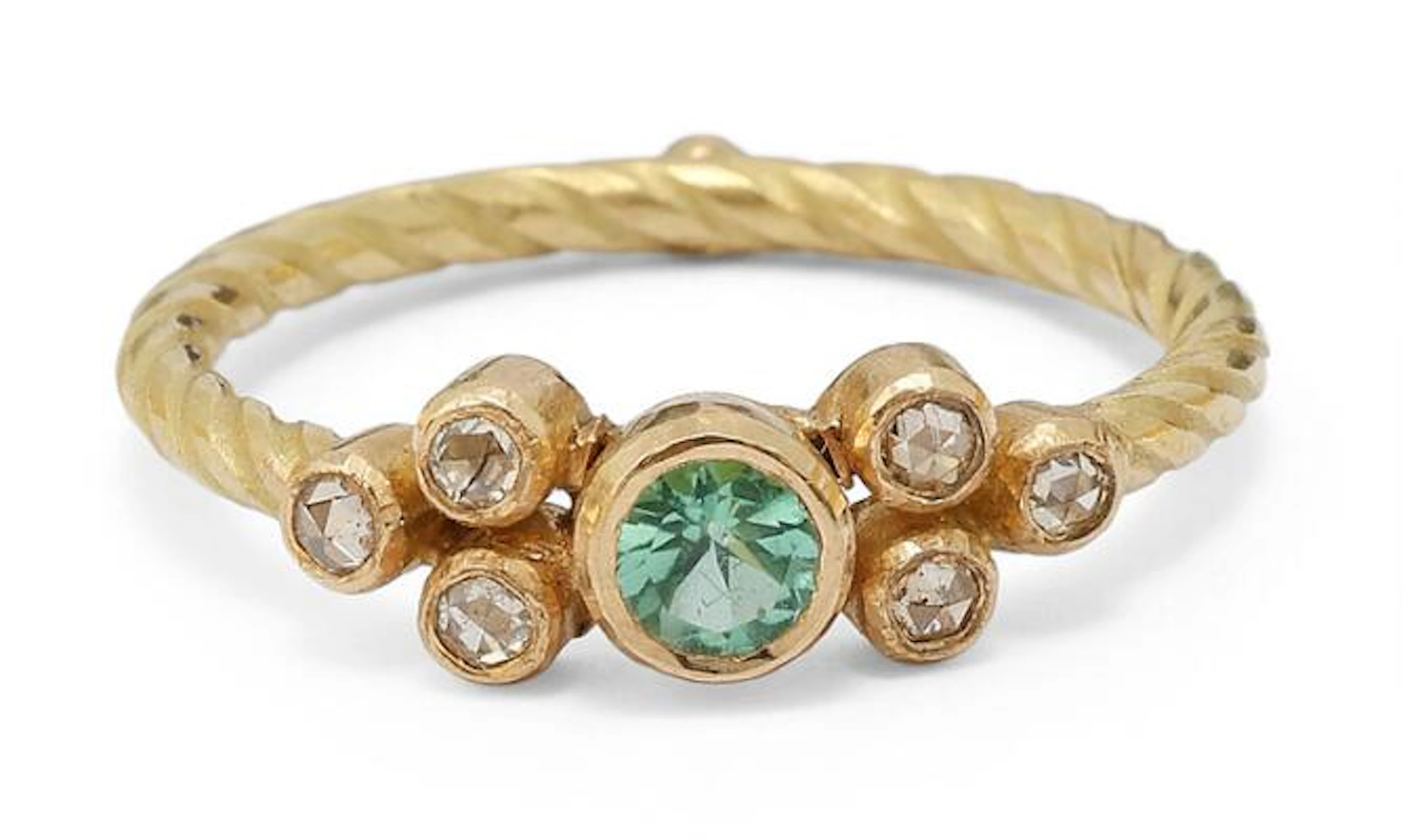Natascha Trolle: A tourmaline and diamond ring set with tourmaline