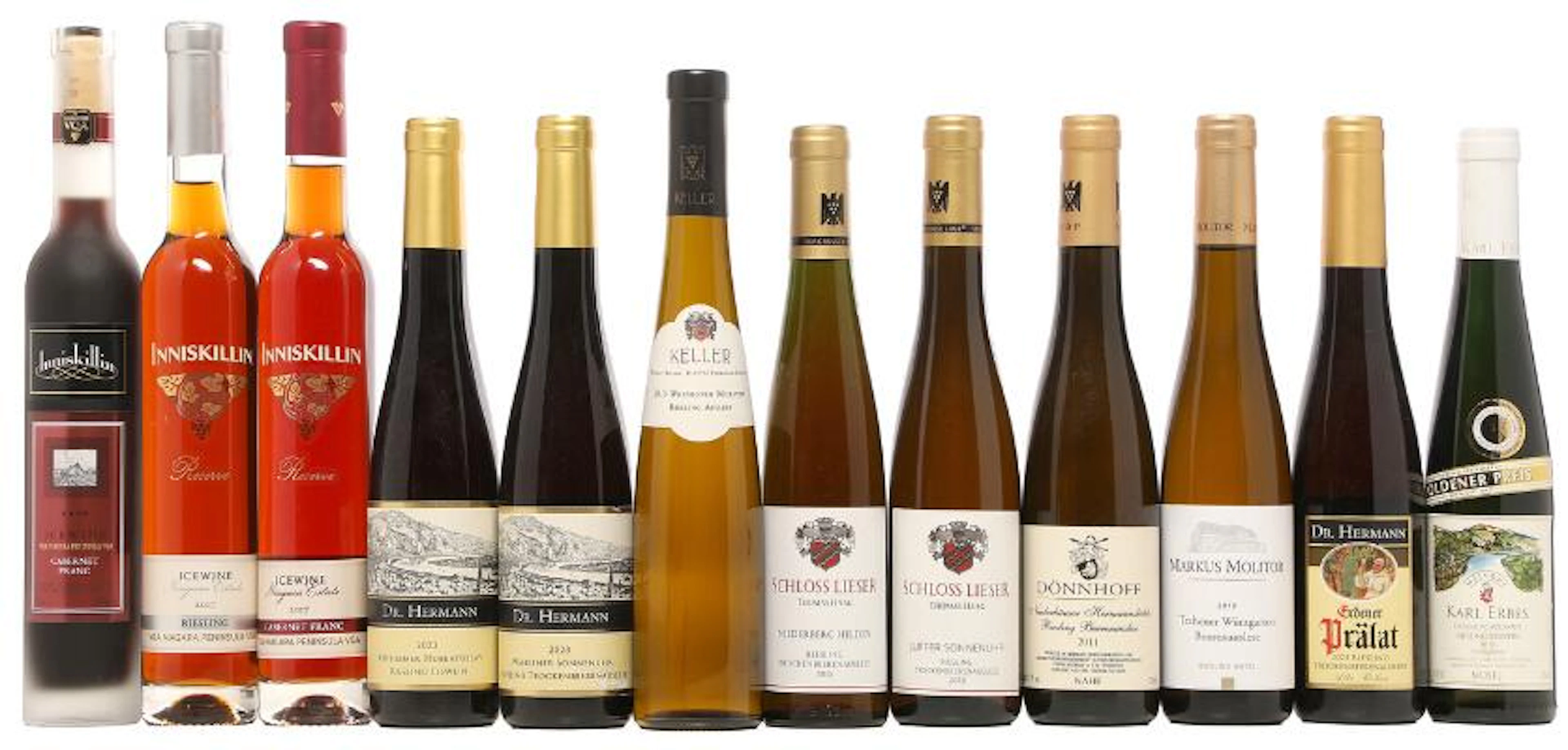 1 bt. Cabernet Franc Icewine, Inniskillin 2006 etc. Total 12 bts.