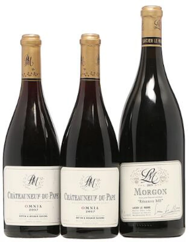 2 bts. Chateauneuf-du-Pape "Omnia" , Rotem & Mounir Saouma 2017 A