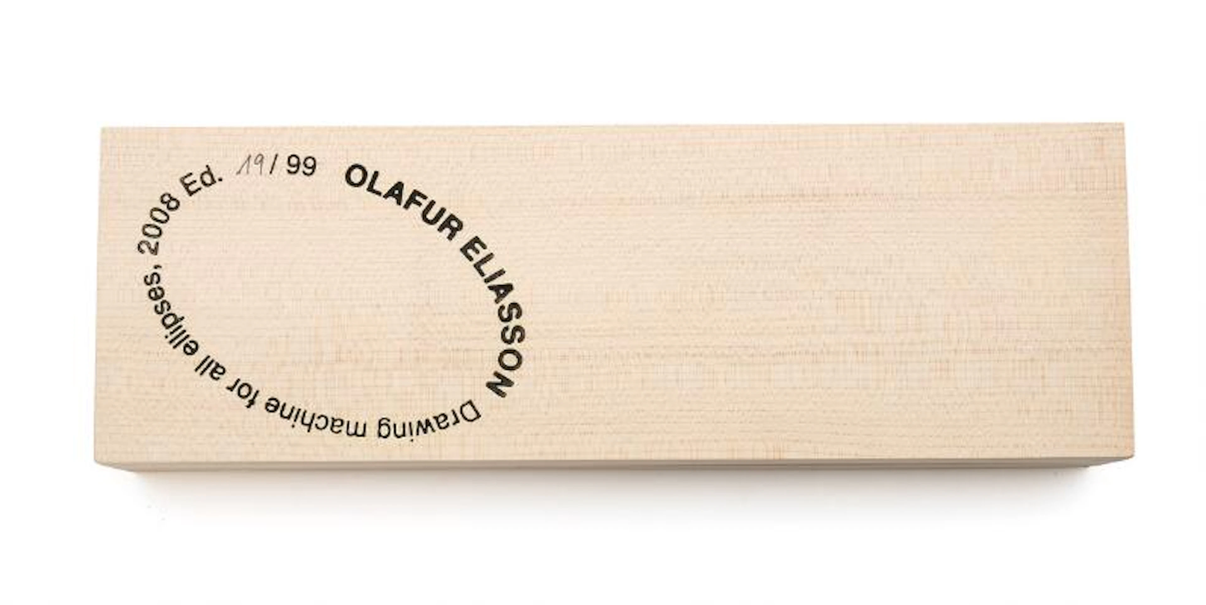 Olafur Eliasson: "Drawing machine for all ellipses", 2008. Usigned.