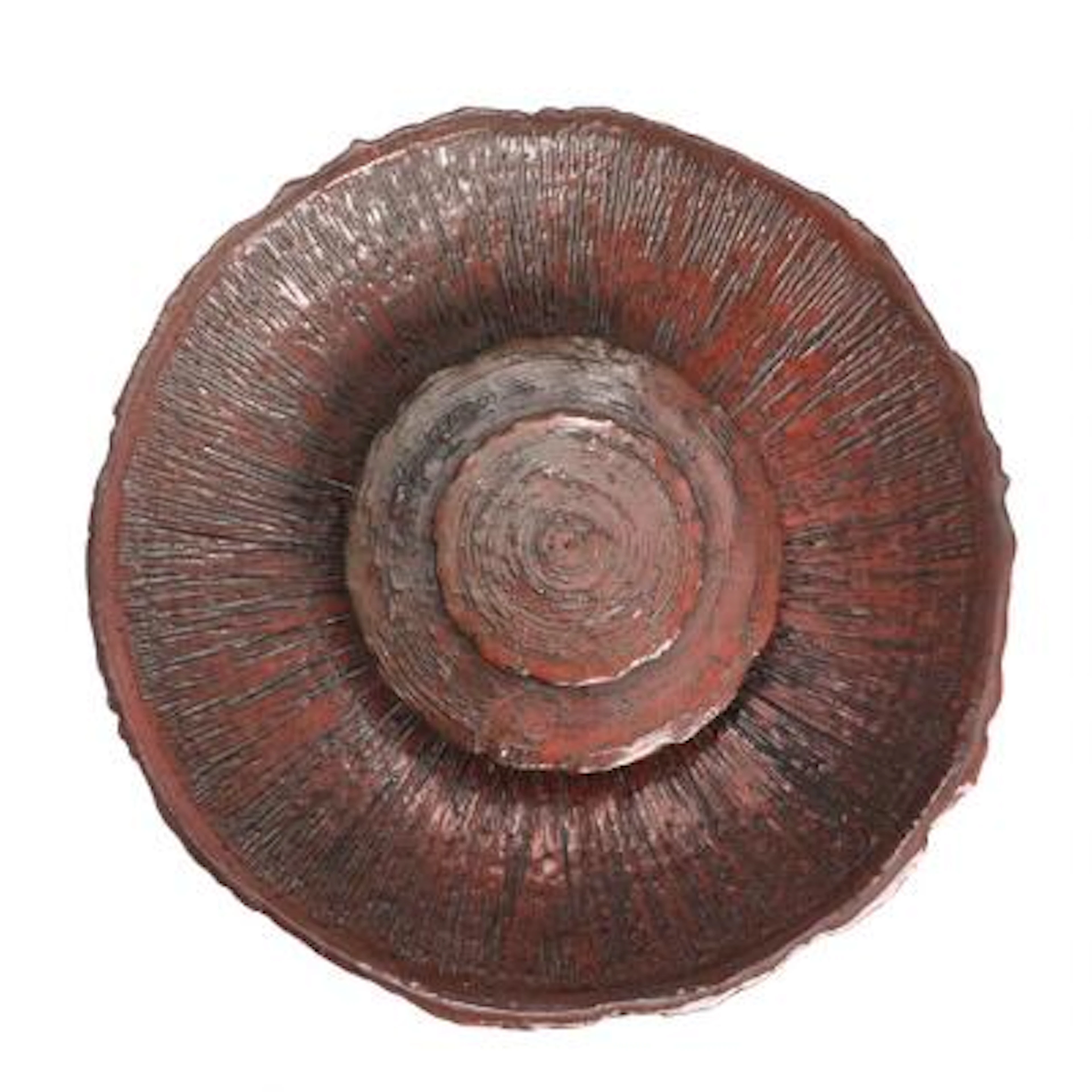 Danish design: "The Sun". A circular stoneware wall lamp decorated