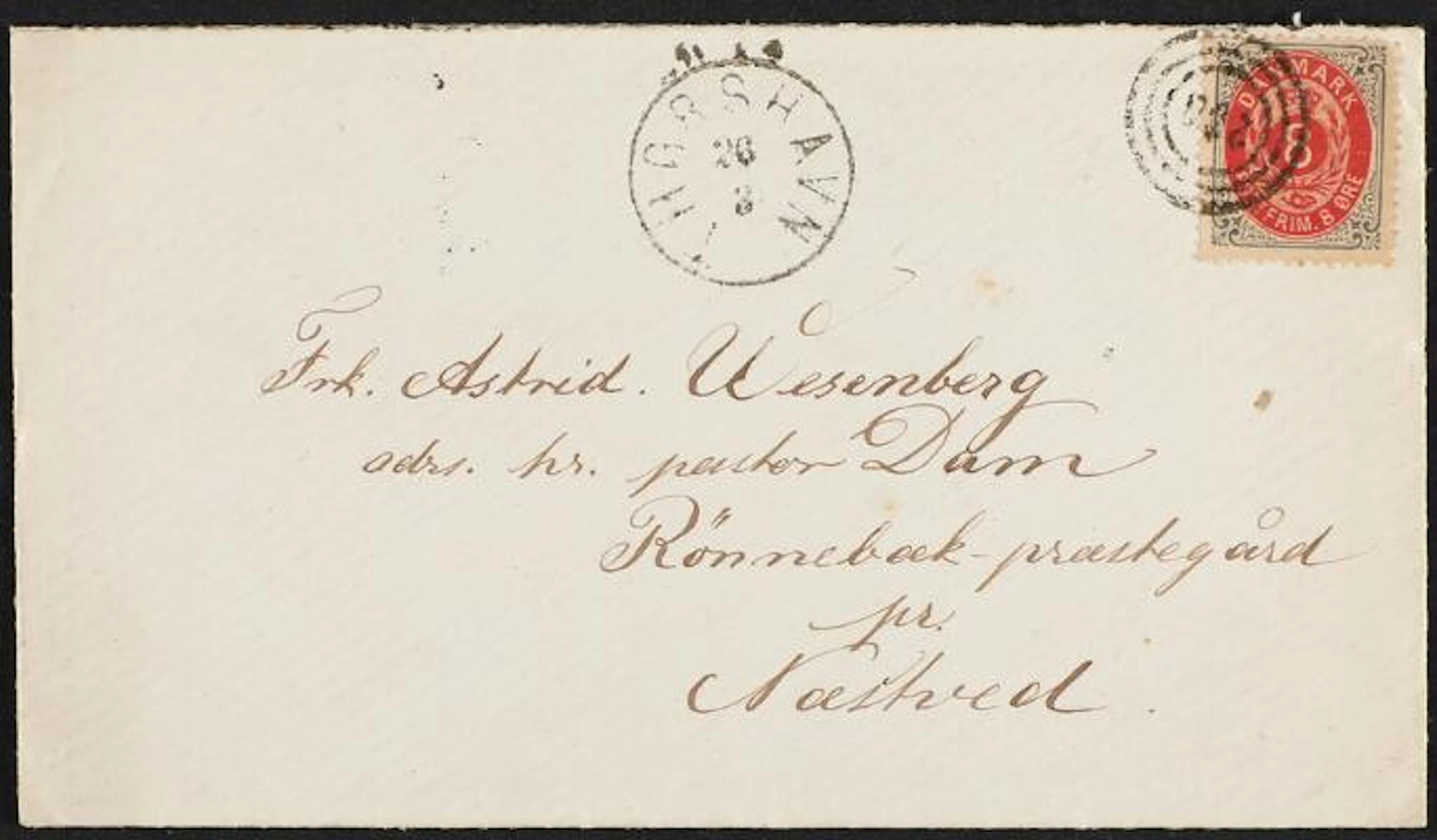 Numeral-canc. 238. Fine newly discovered cover with full content