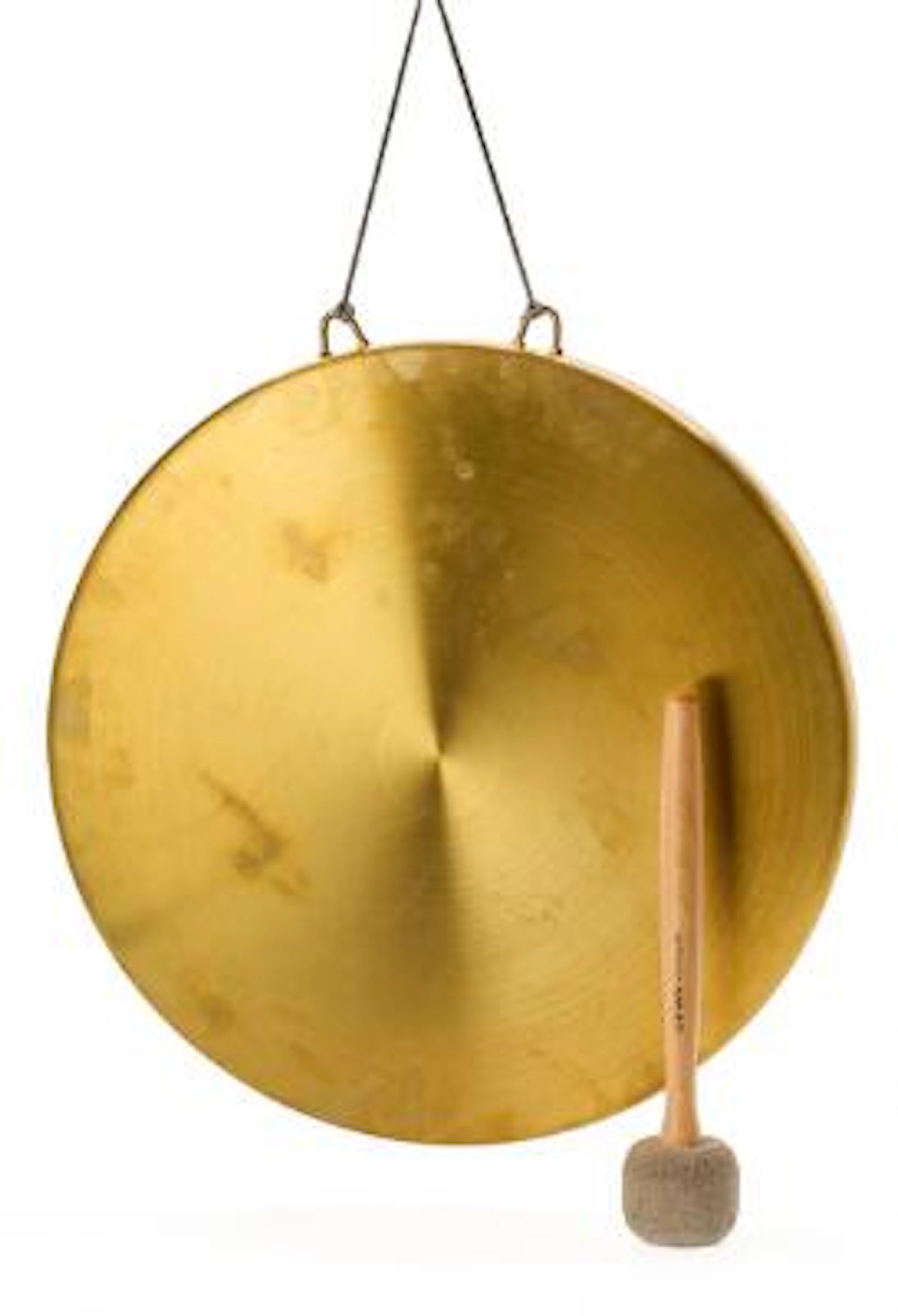 Danish ship's dinner gong in brass, Weilbach. 20th century. Diam.