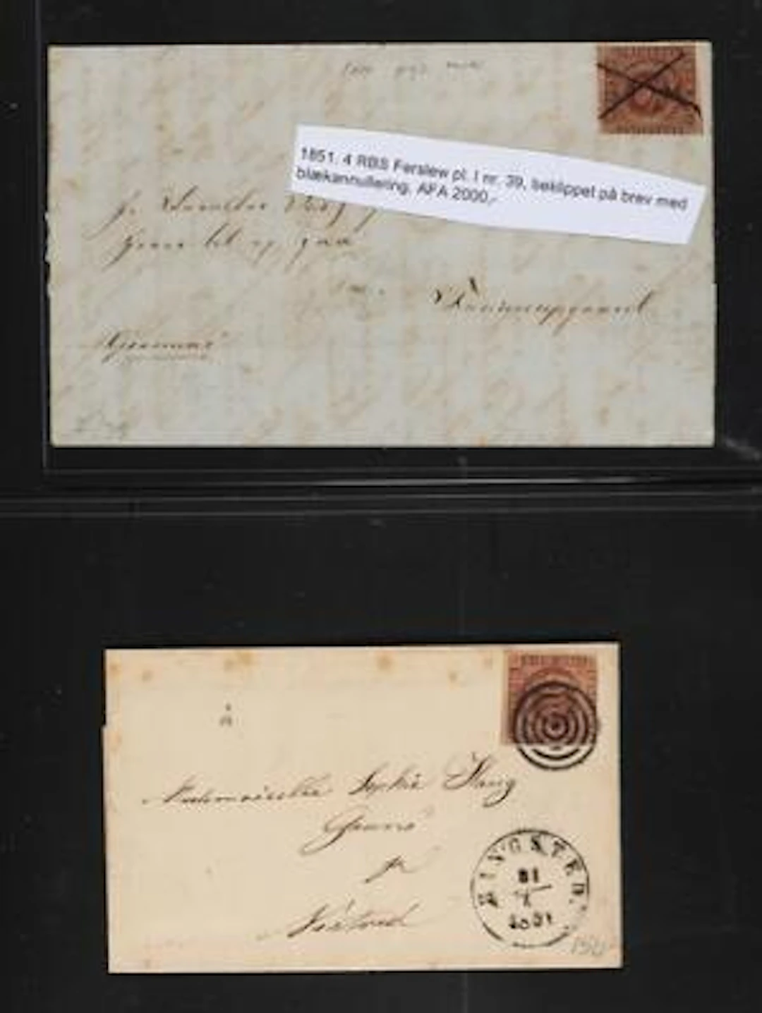 Denmark. 1851-1930. Comprehensive collection covers, cards and stationeries