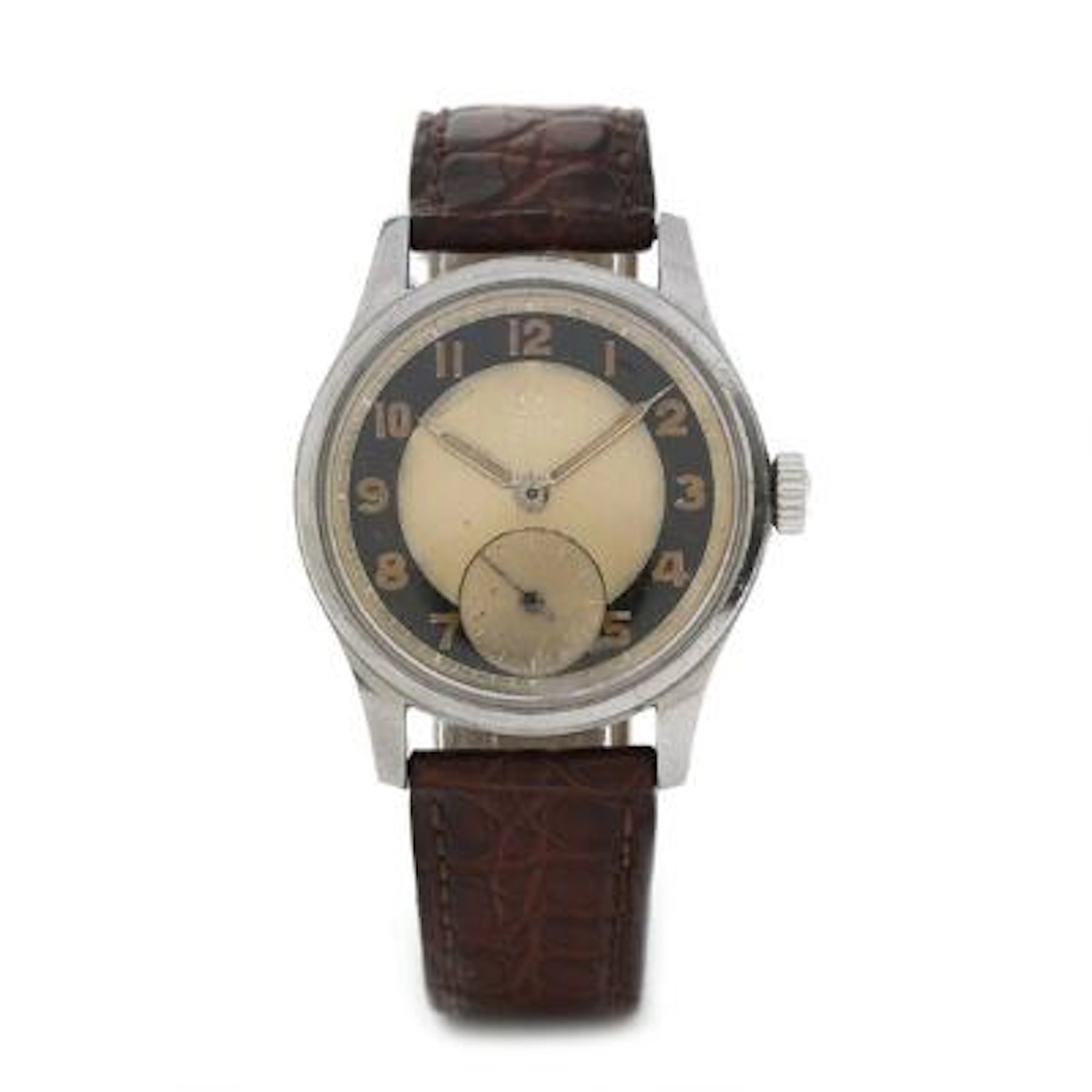 Omega: Suverän of steel, ref. 2400-1. Mechanical movement with manual