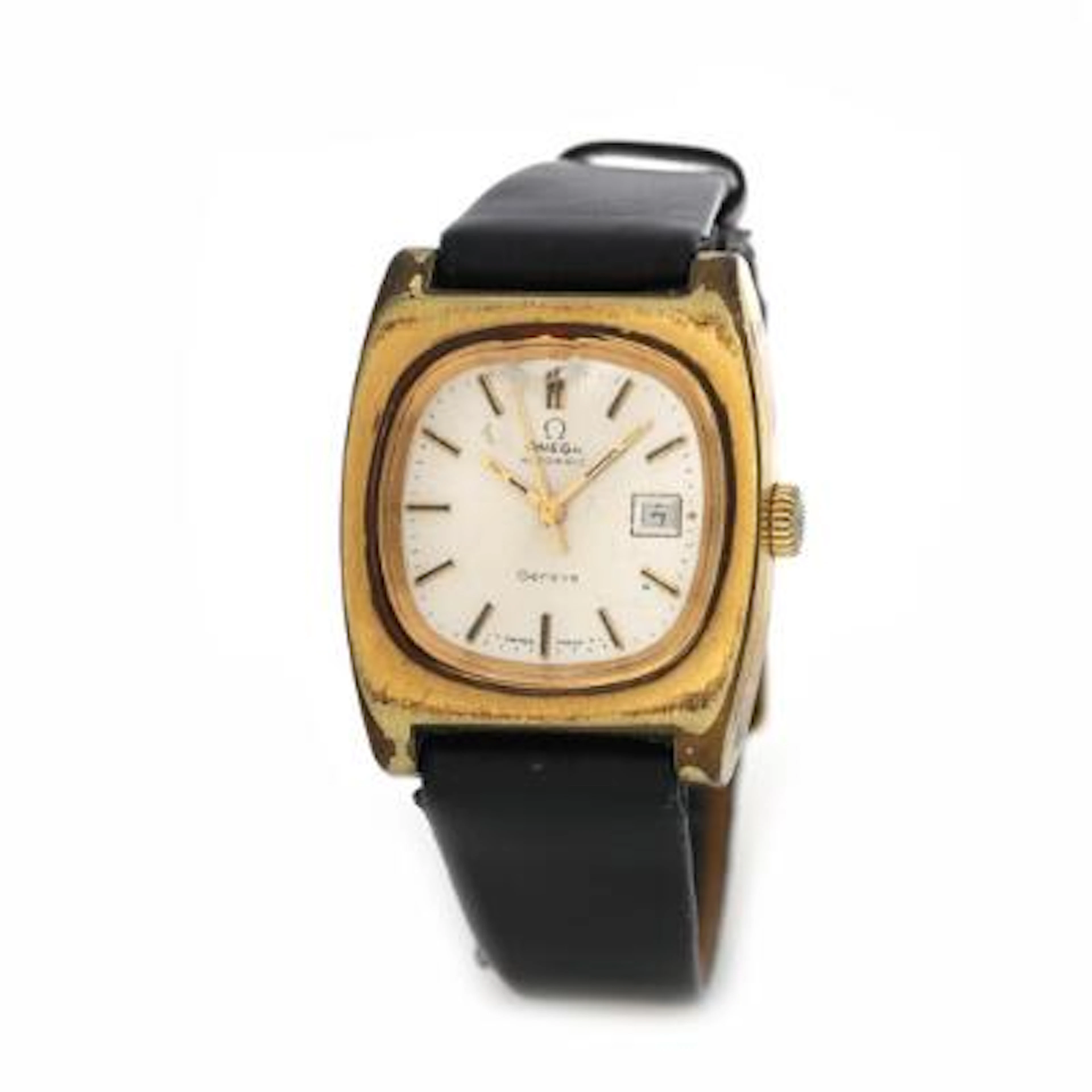 Omega: Wristwatch of gold-plated steel, ref. 566.0074. Mechanical