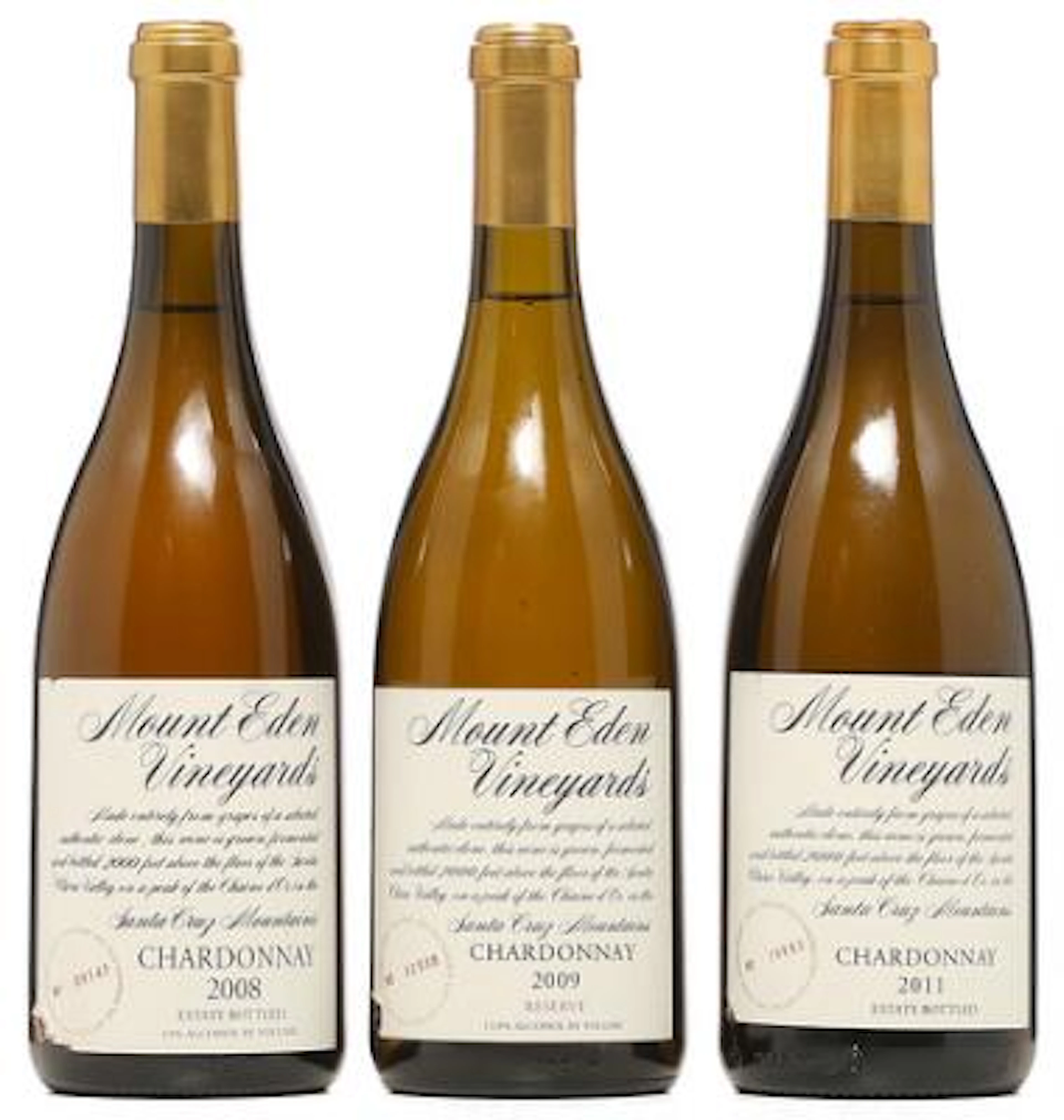 1 bt. Chardonnay, Mount Eden Vineyards, Santa Cruz Mountains 2008