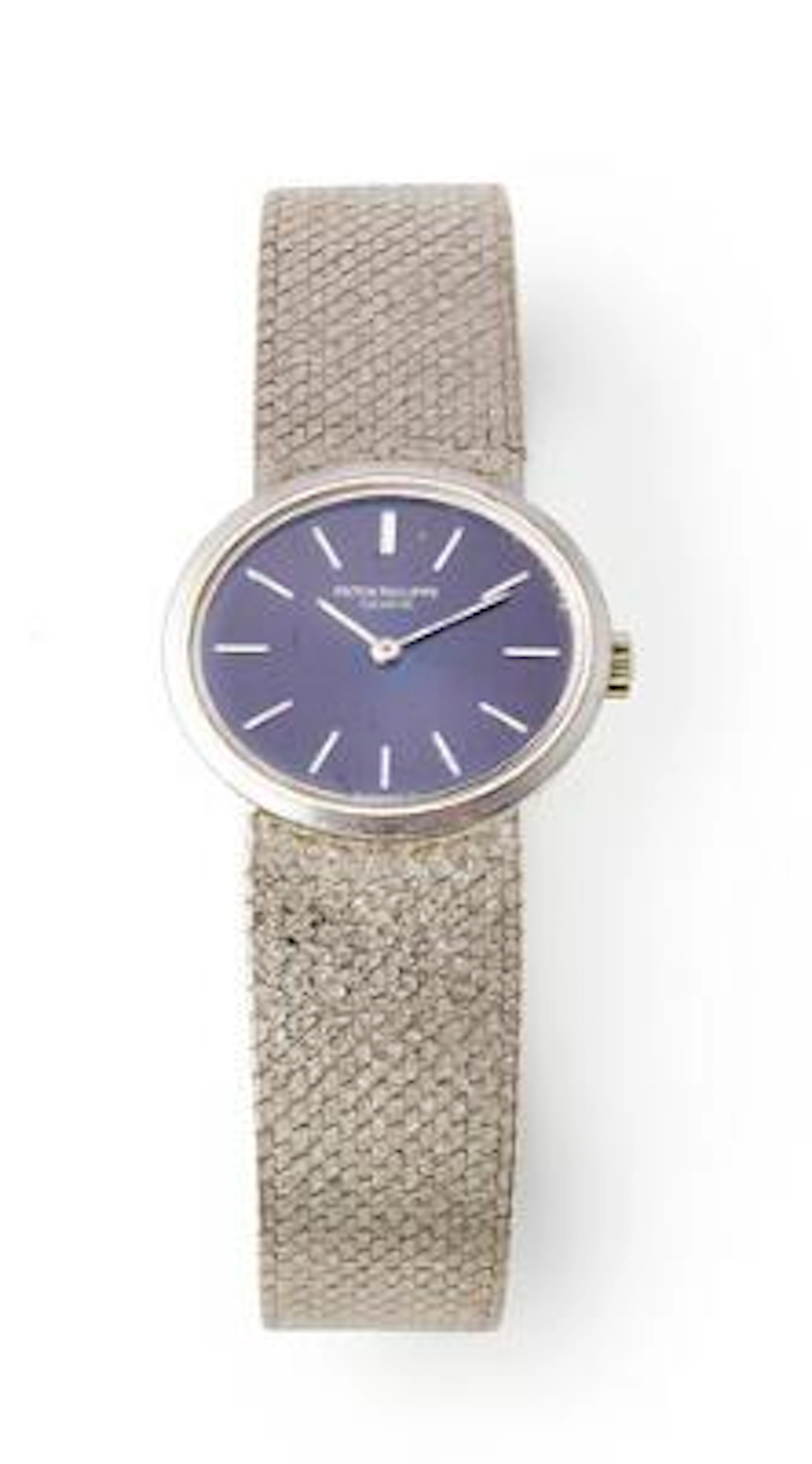 Patek Philippe: Ellipse of 18k white gold, ref. 3349. Mechanical movement