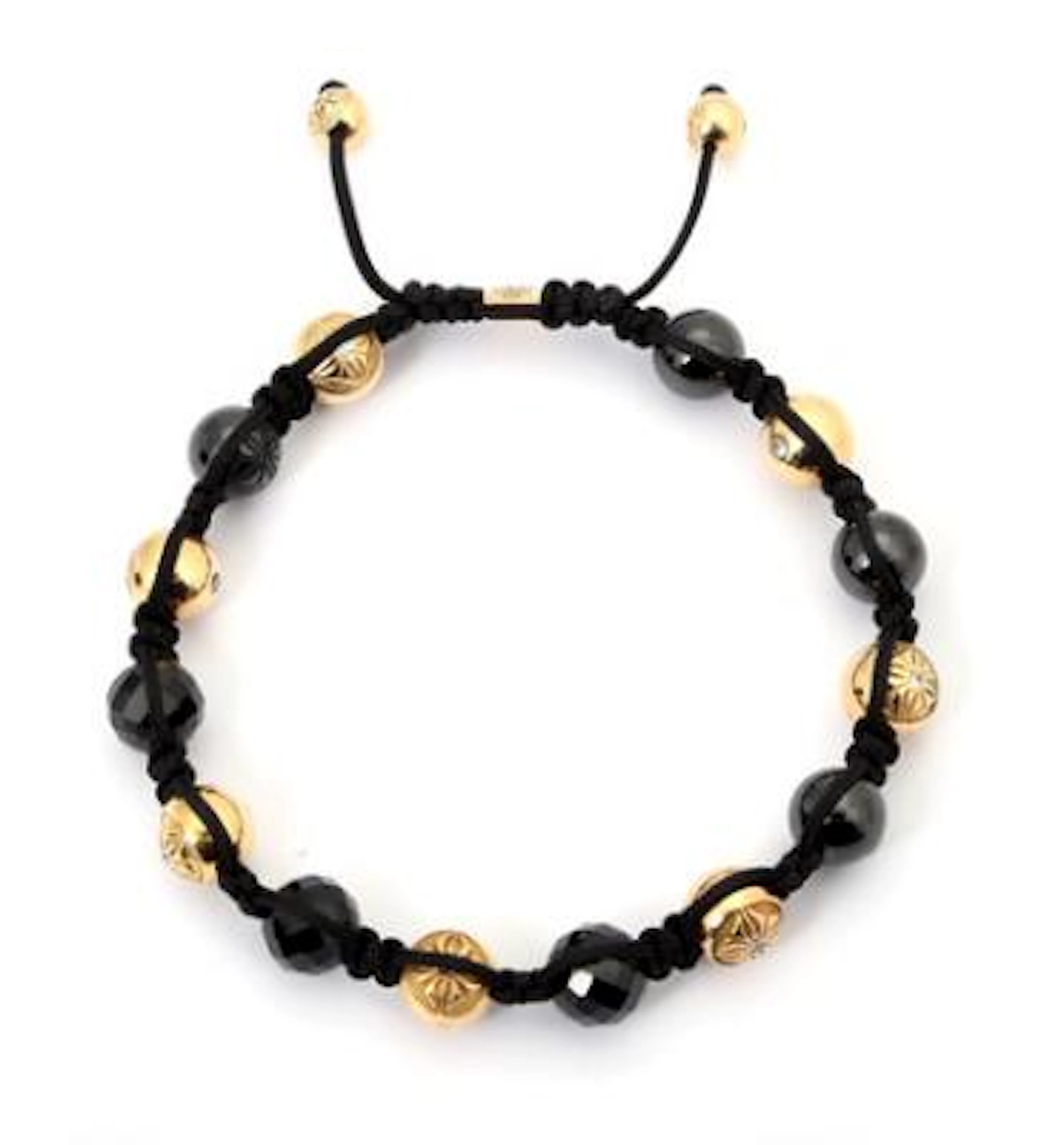 Shamballa: A diamond and ceramic bracelet set with beads of ceramic