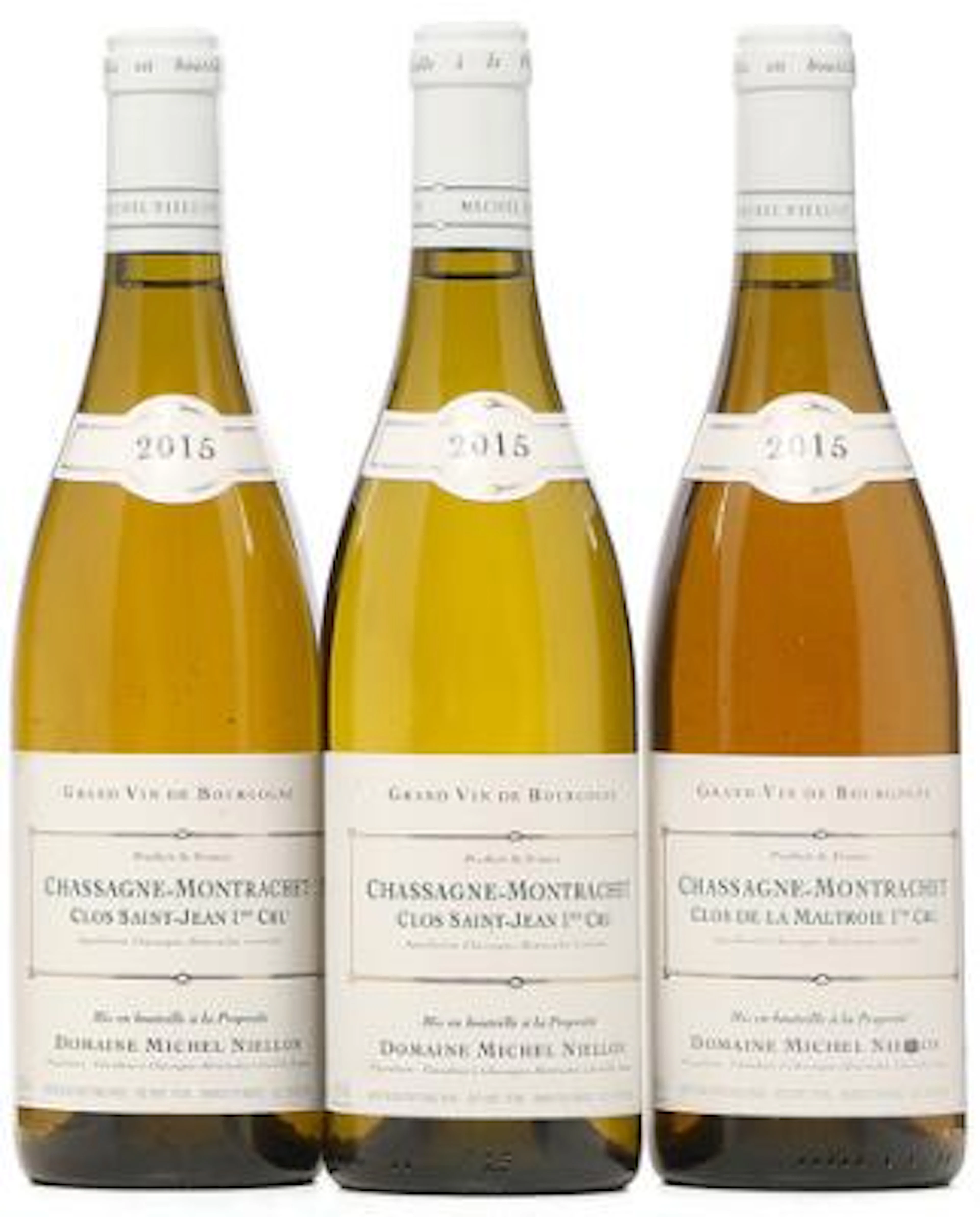 2 bts. Chassagne Montrachet 1. Cru "Clos Saint-Jean", Domaine Michel