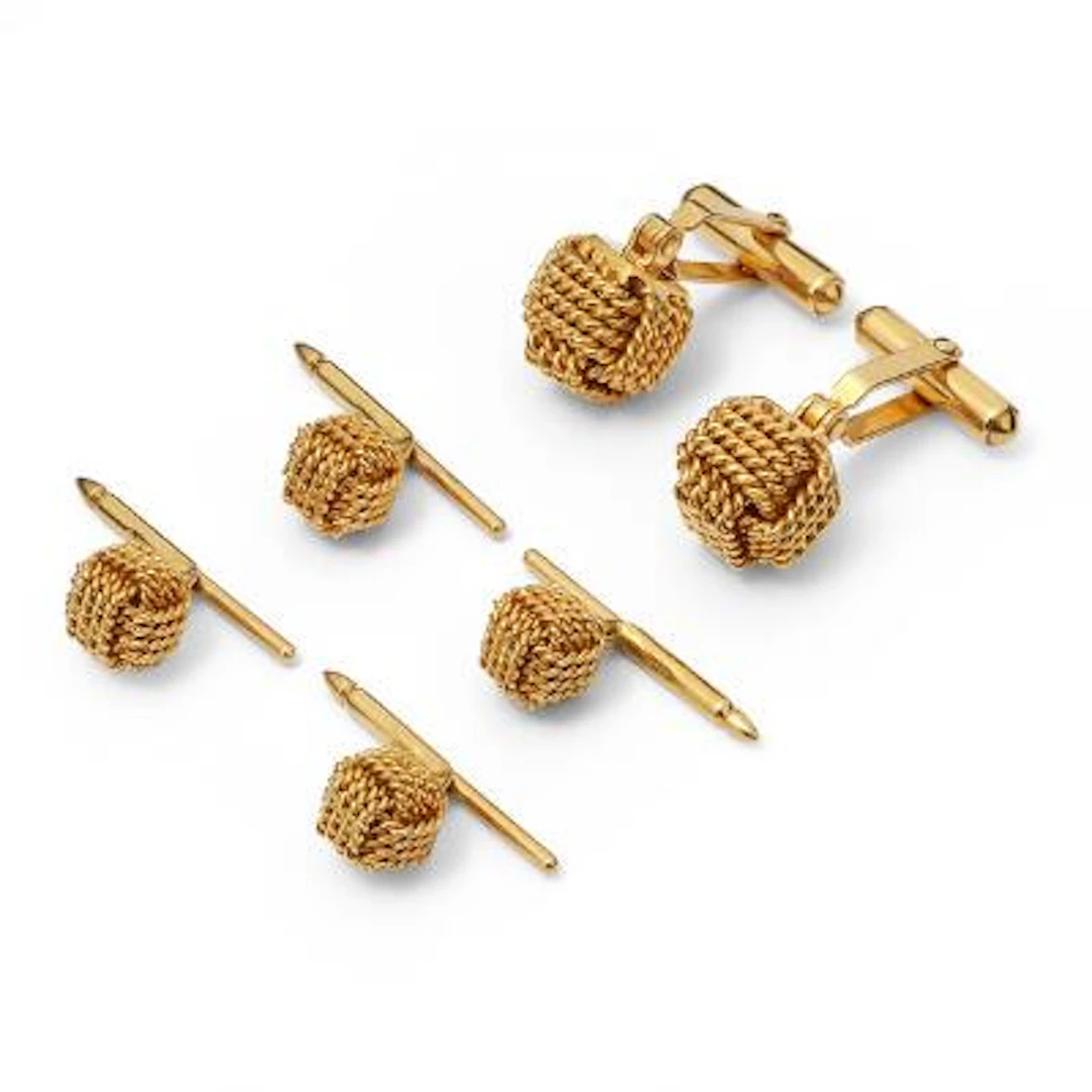 A cufflinks and studs collection comprising of a pair of cufflinks