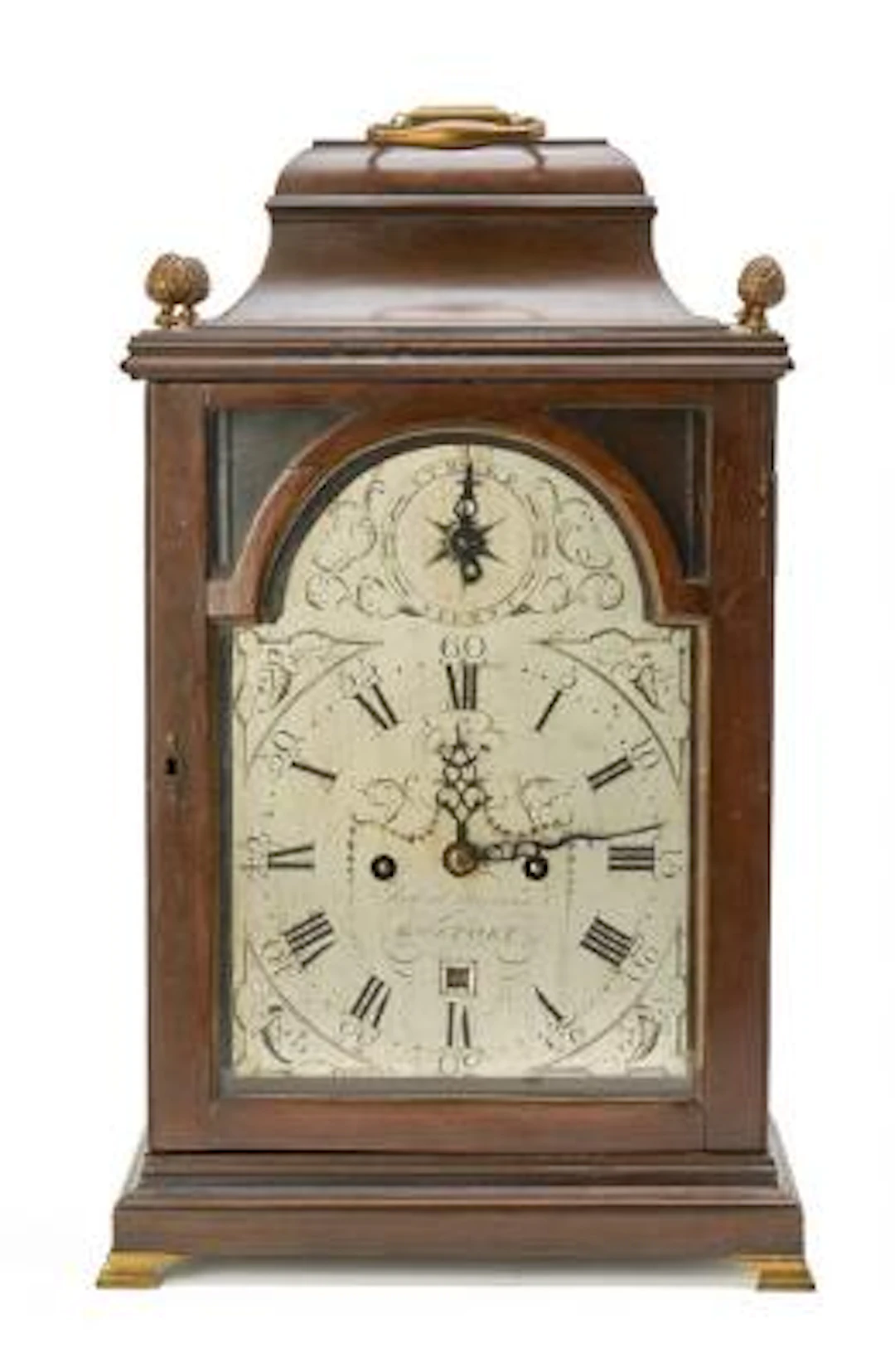 English lantern clock in case of painted wood. Signed Robert Morrison