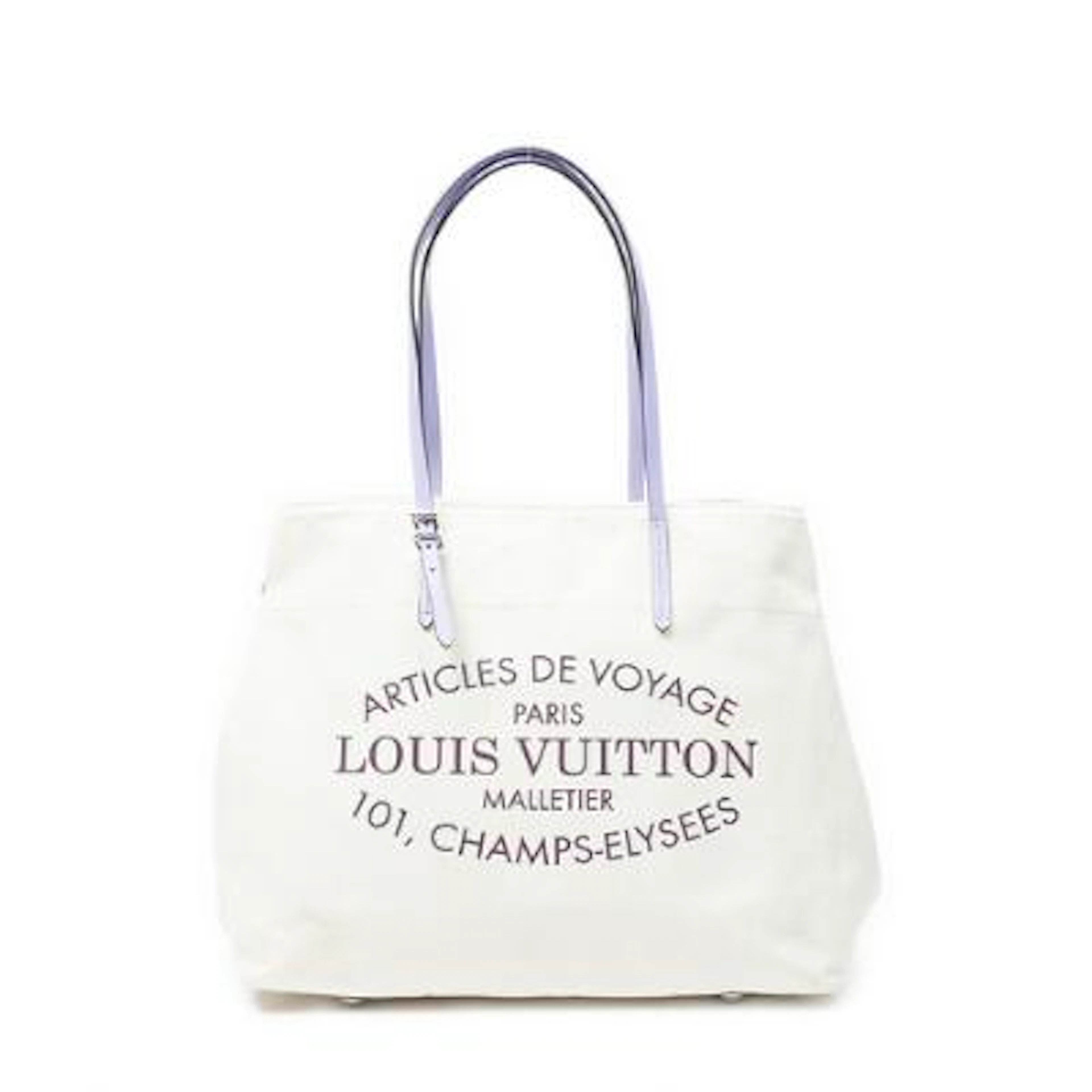 Louis Vuitton: "Articles de Voyage Cabas" tote bag in beige canvas