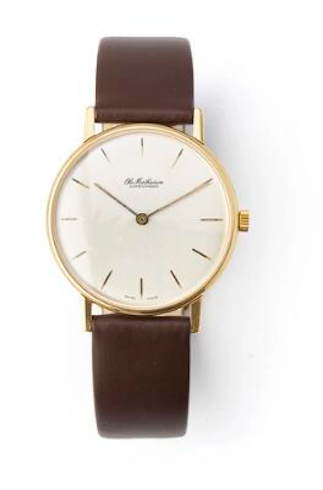 Ole Mathiesen: Classic of 18k gold, ref. OM.35.CL. Quartz movement