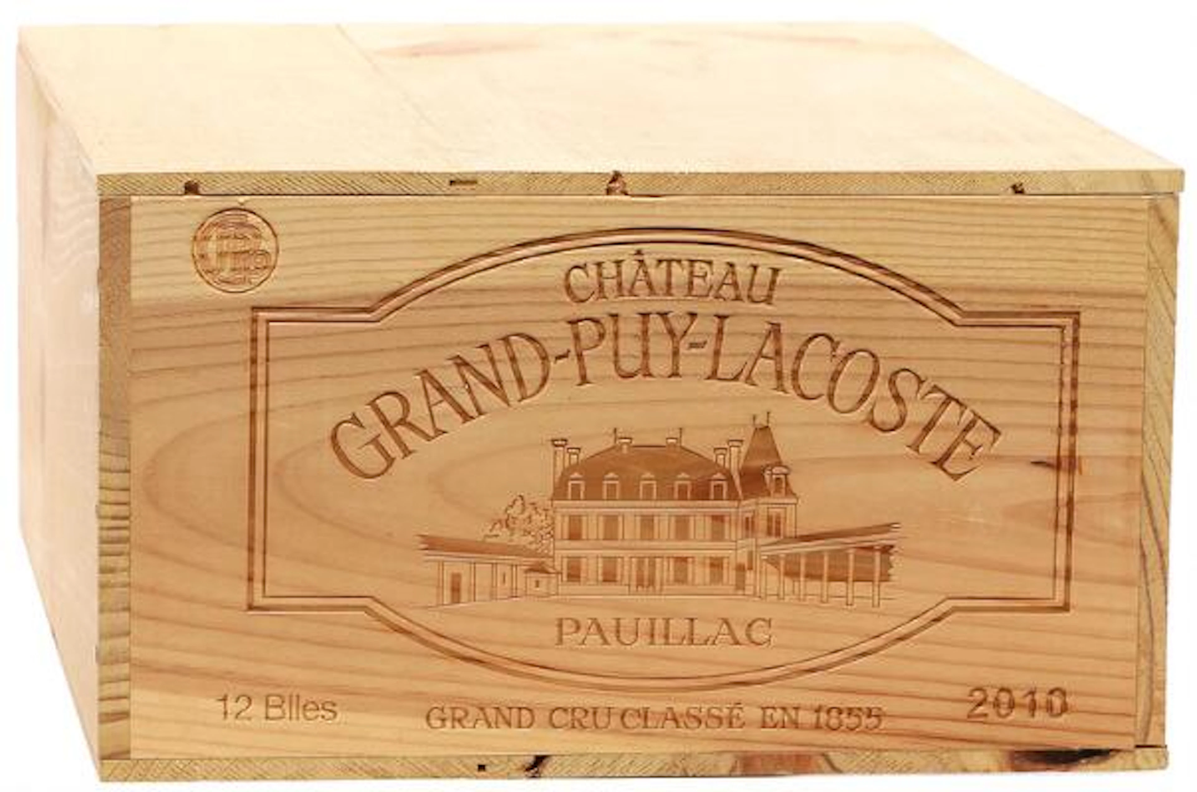 6 bts. Château Grand Puy Lacoste, Pauillac. 5. Cru Classé 2010 A (hf/in).