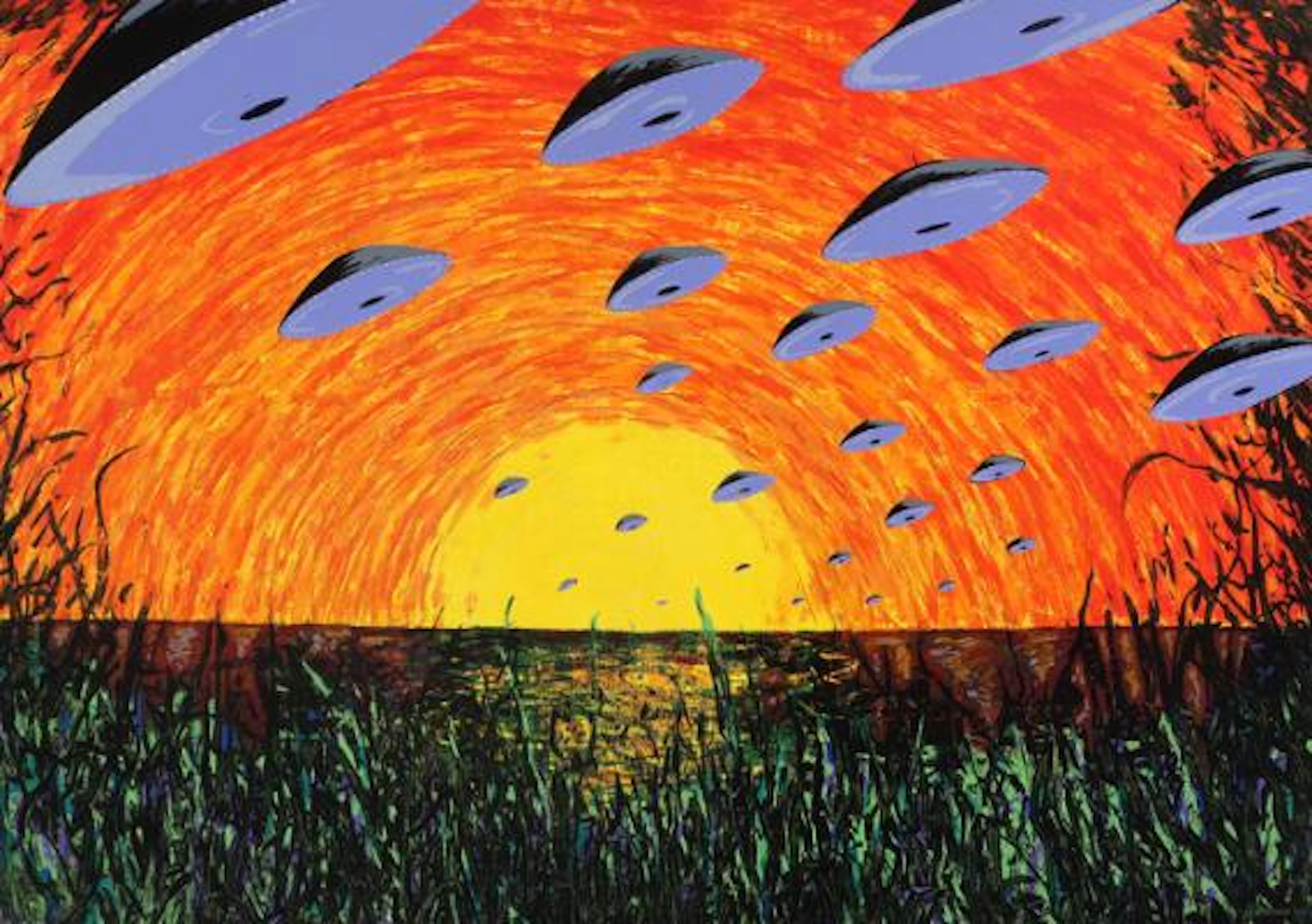 Anders Brinch: “Tidernes morgen”. Signed A. Brinch 08, 29/30. Silkscreen