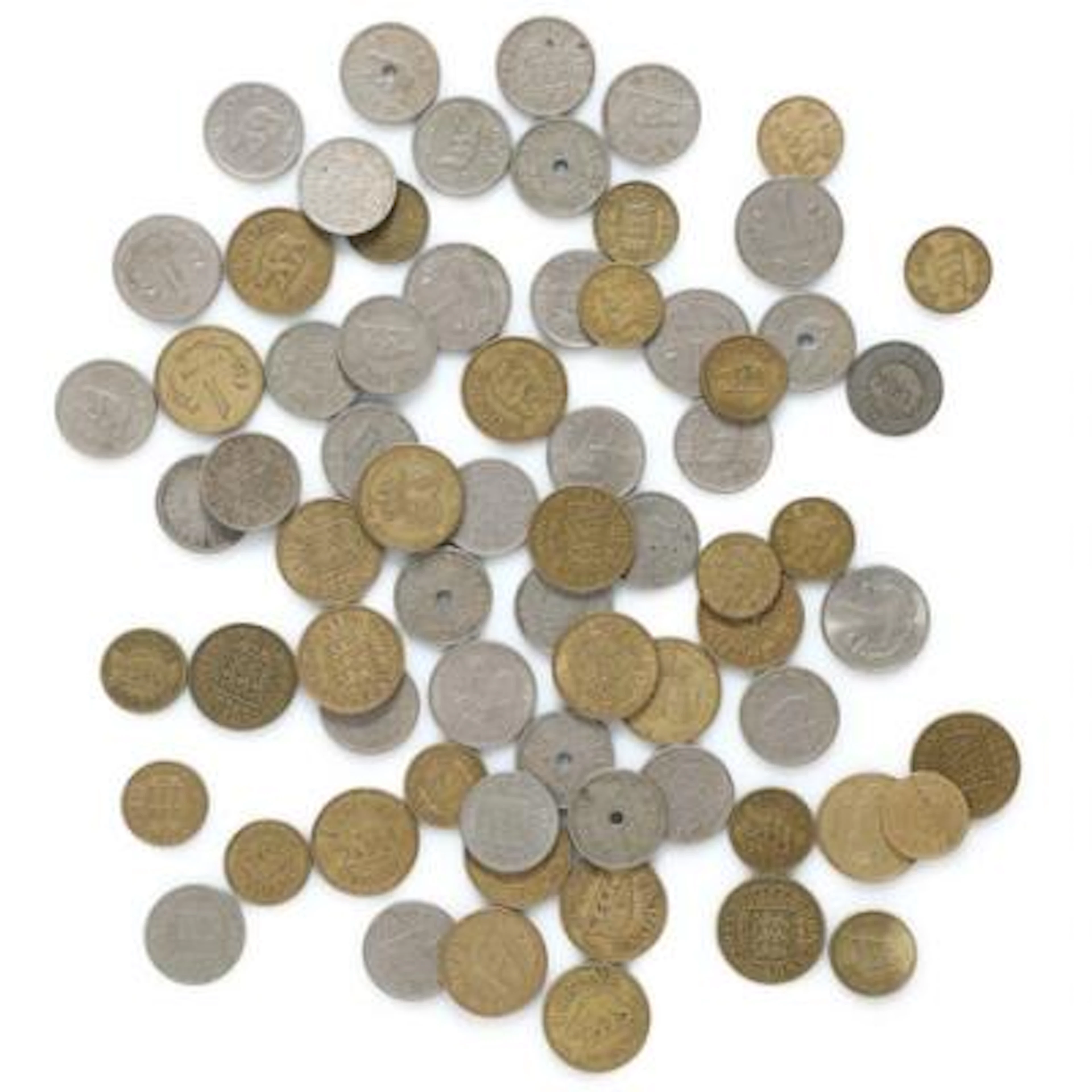 Grønland, 25 øre 1926 w/o hole (23 pcs), 25 øre 1926 w. hole (6)