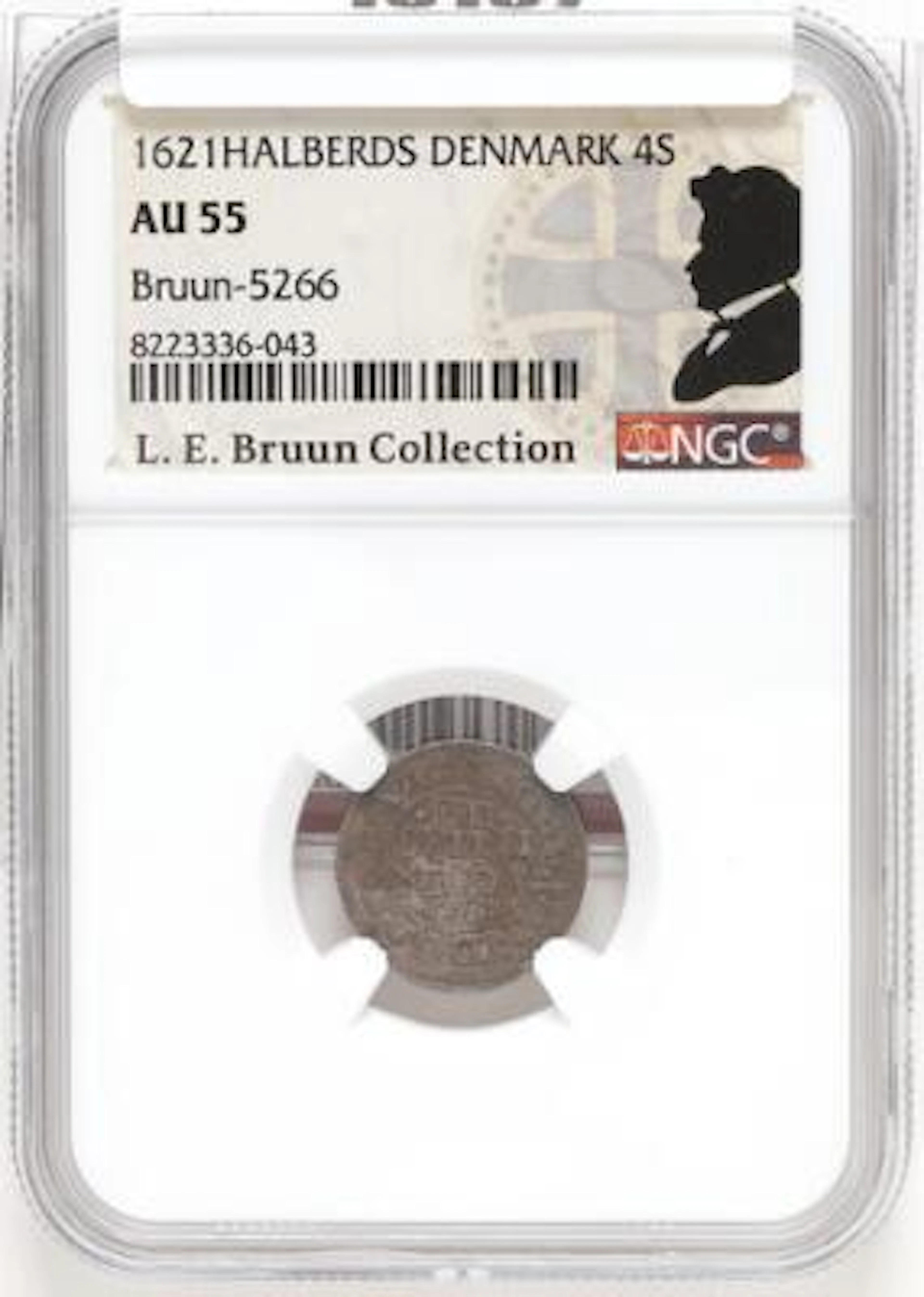 Christian IV, 4 kroneskilling 1621, H 115D, S 64, Sieg 45.4, Bruun-5266