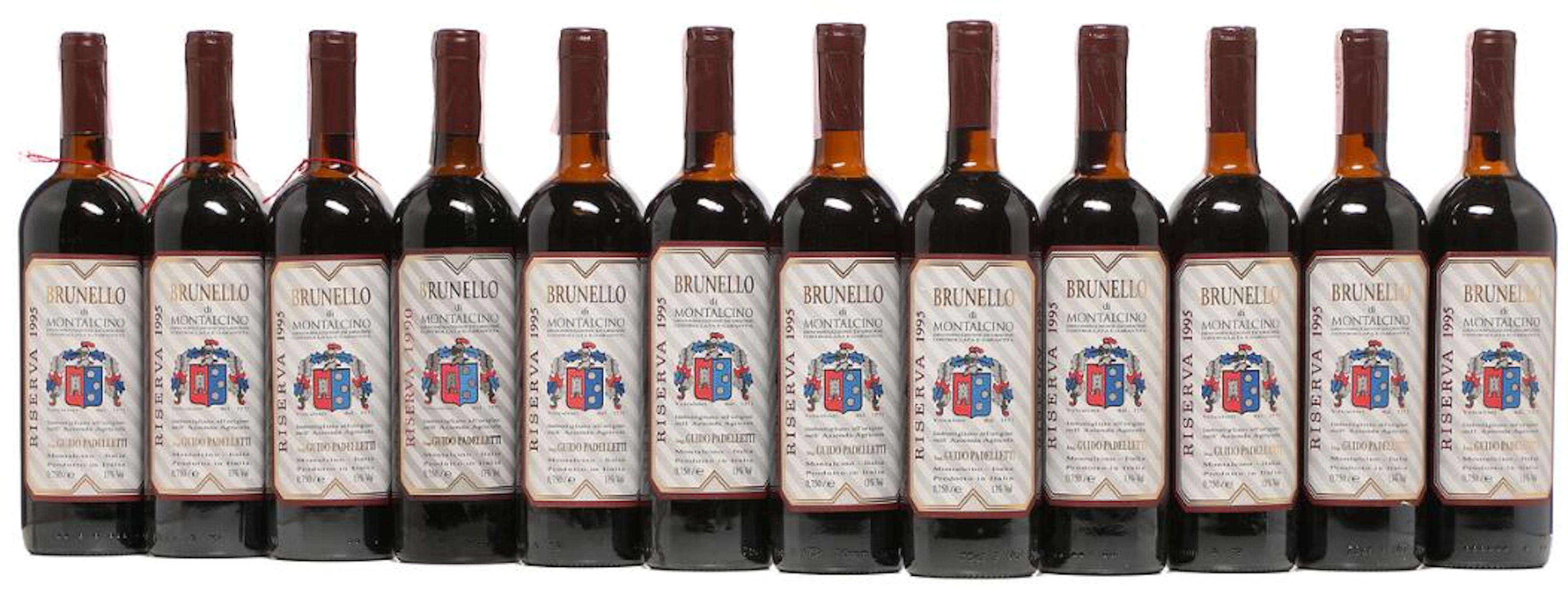 6 bts. Brunello di Montalcino Riserva, Padelletti 1995 B (ts/us).