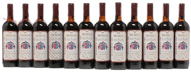 6 bts. Brunello di Montalcino Riserva, Padelletti 1995 B (ts/us).