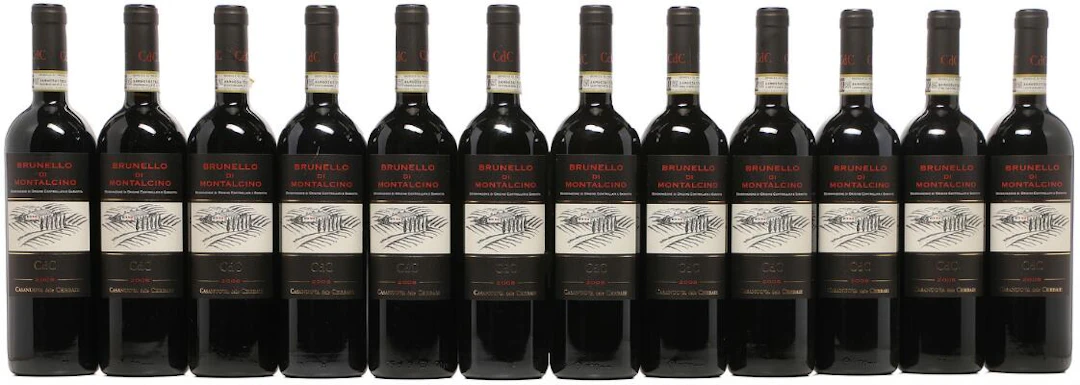 12 bts. Brunello di Montalcino, Casanuova delle Cerbaie 2008 A (hf/in).