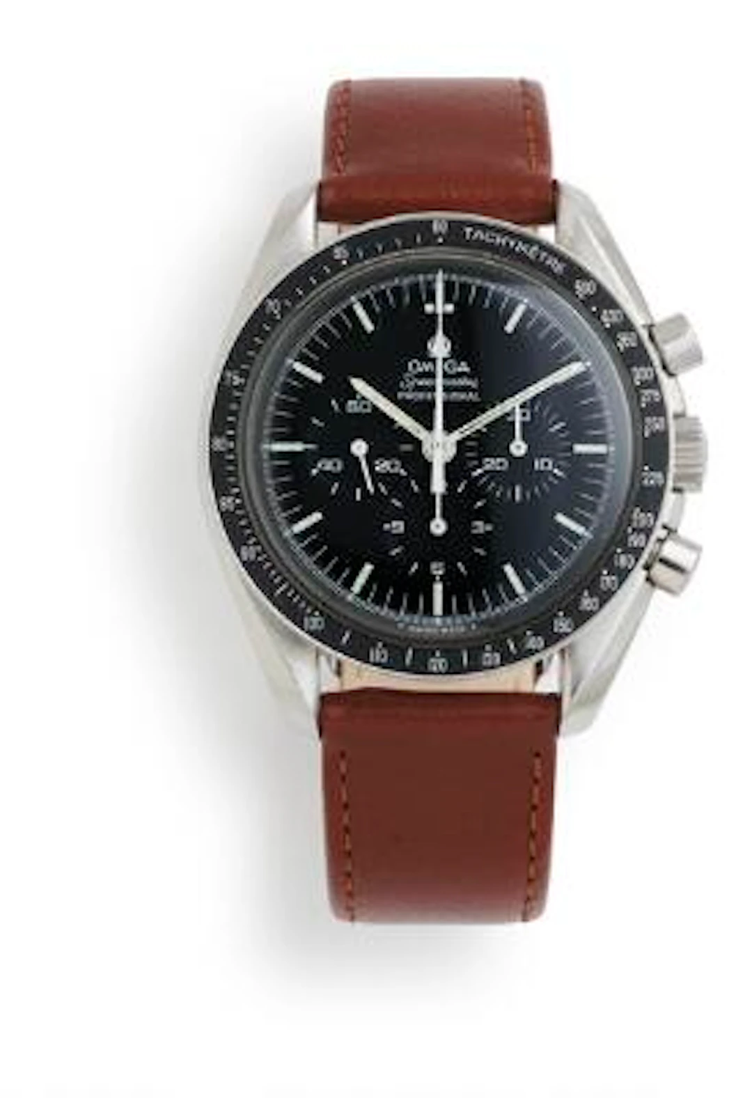 Omega: Speedmaster "Straight Writing" of steel, ref. 145.022-69. Mechanical