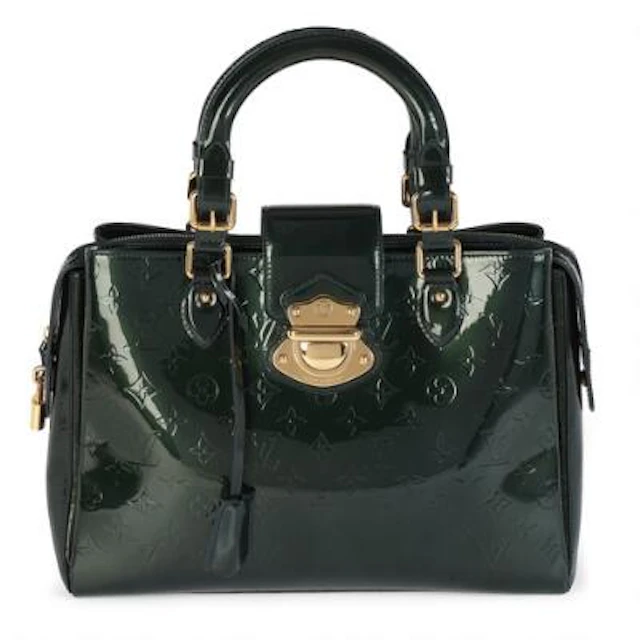 Louis Vuitton: A"Melrose Avenue" bag of dark green monogram vernis